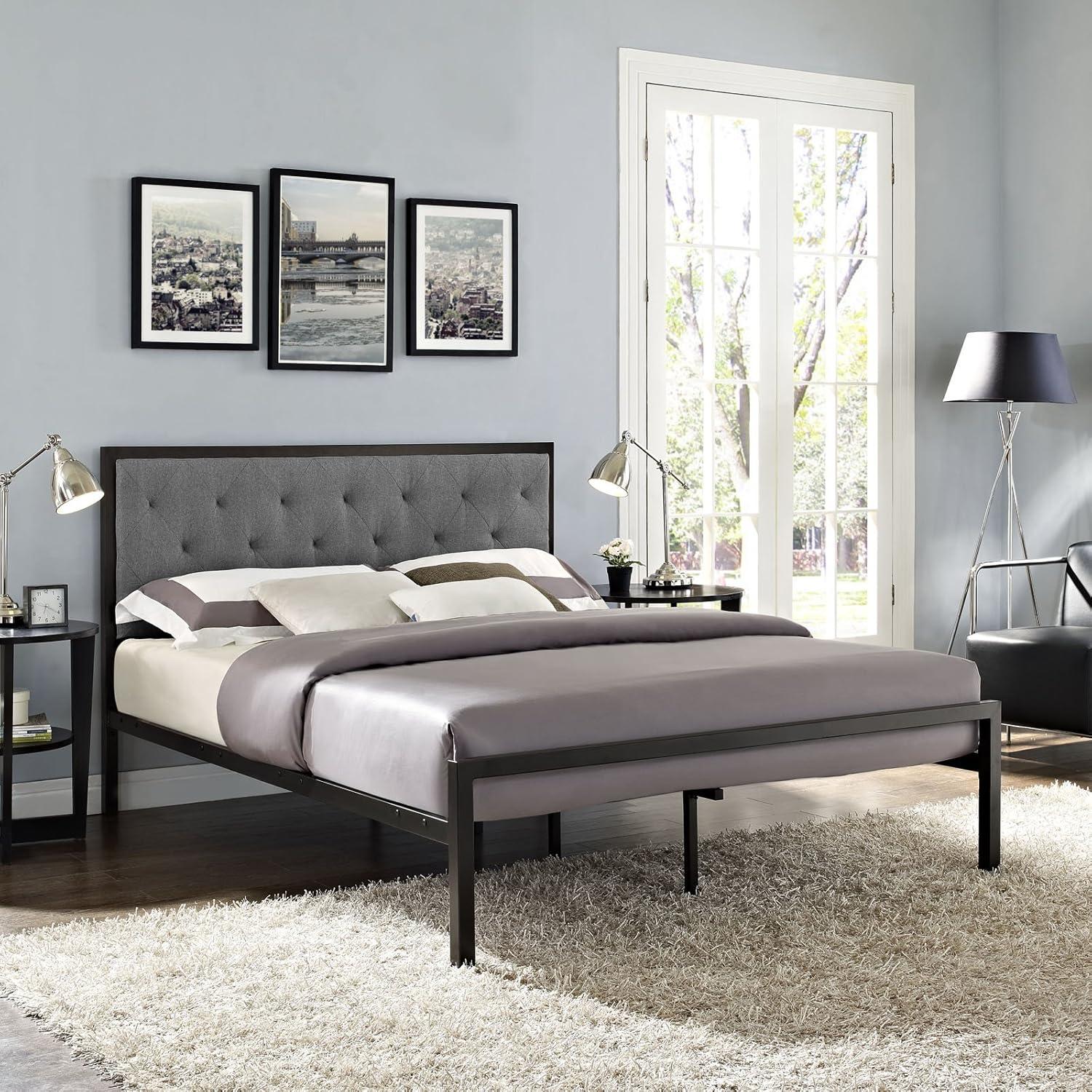 Modway Mia Fabric Bed