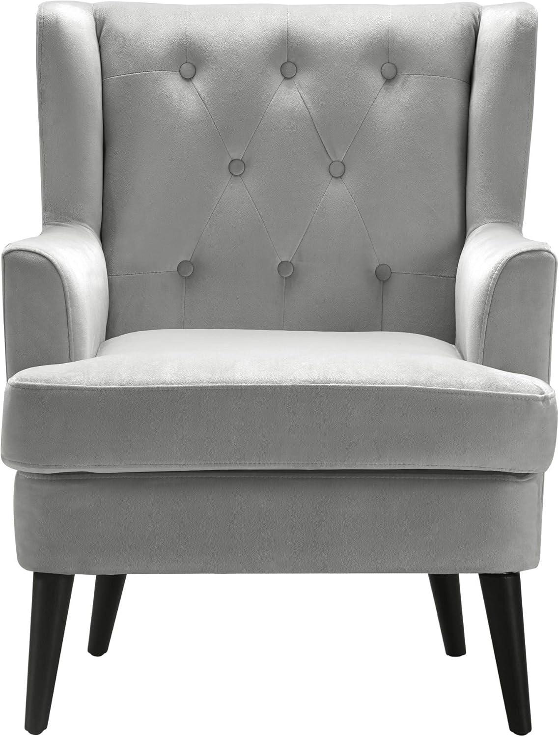 Elle Decor Celeste Tufted Velvet Accent Chair