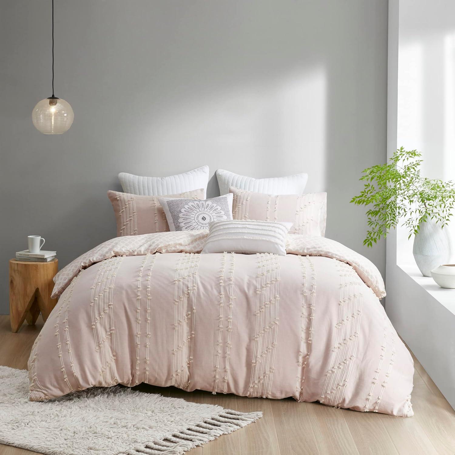 3 Piece Cotton Jacquard Bedding Set