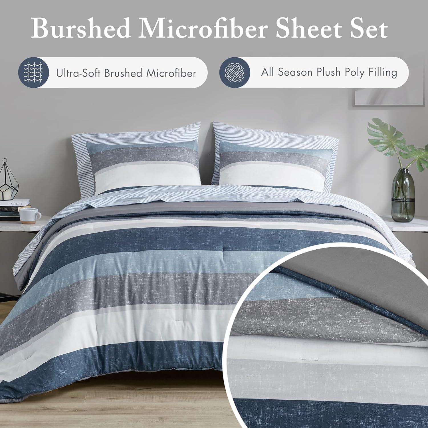 Madison Park Essentials Jaxon Comforter Set with Bed Sheets