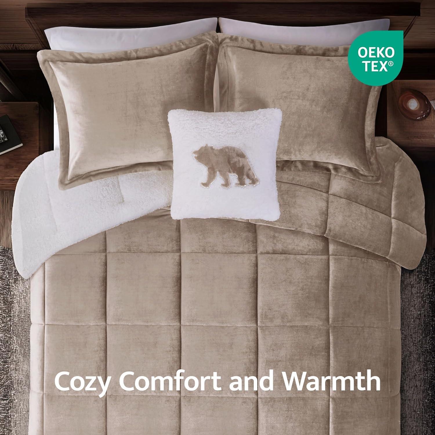 Woolrich Woolrich Alton Plush to Sherpa Down Alternative Comforter Set