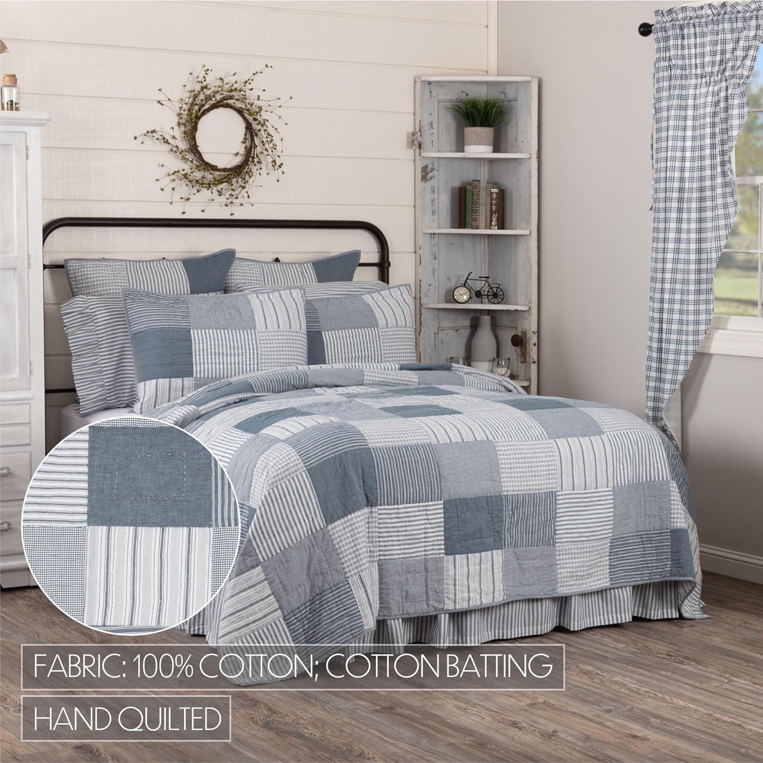 Sawyer Mill Farmhouse / Country Cotton Patchwork Quilt