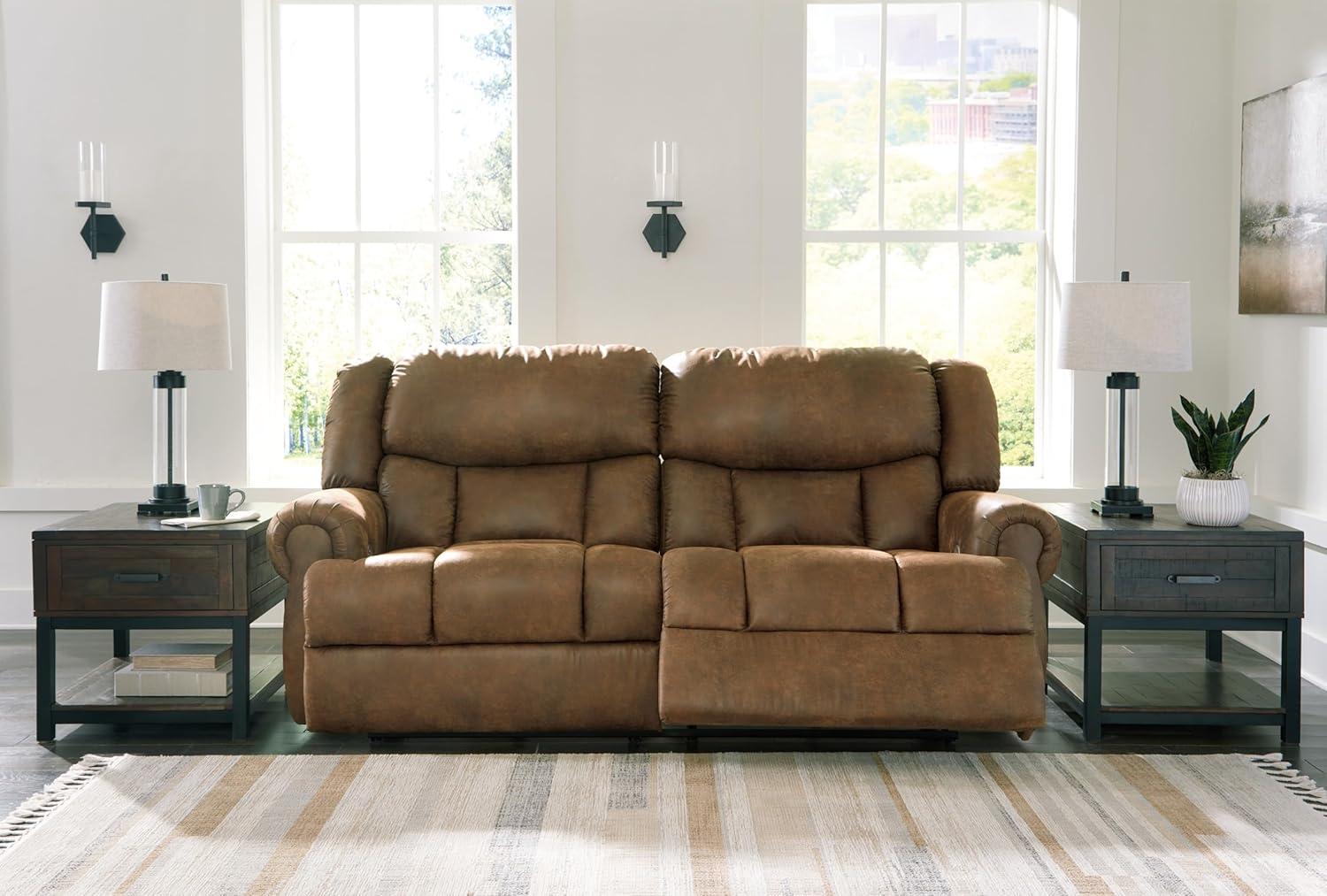 Signature Design by Ashley Boothbay Brown Power Reclining Sofa