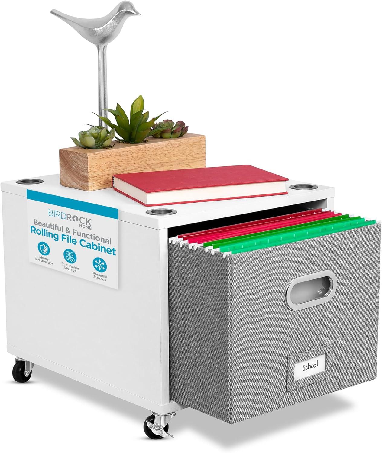 BirdRock Home 14.25'' Wide Mobile File Cabinet