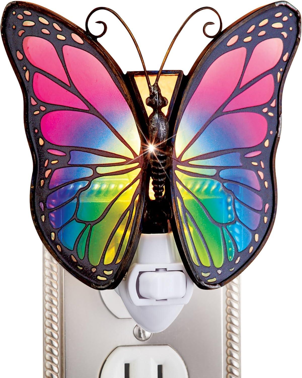 Winston Brands Colorful Butterfly Night Light
