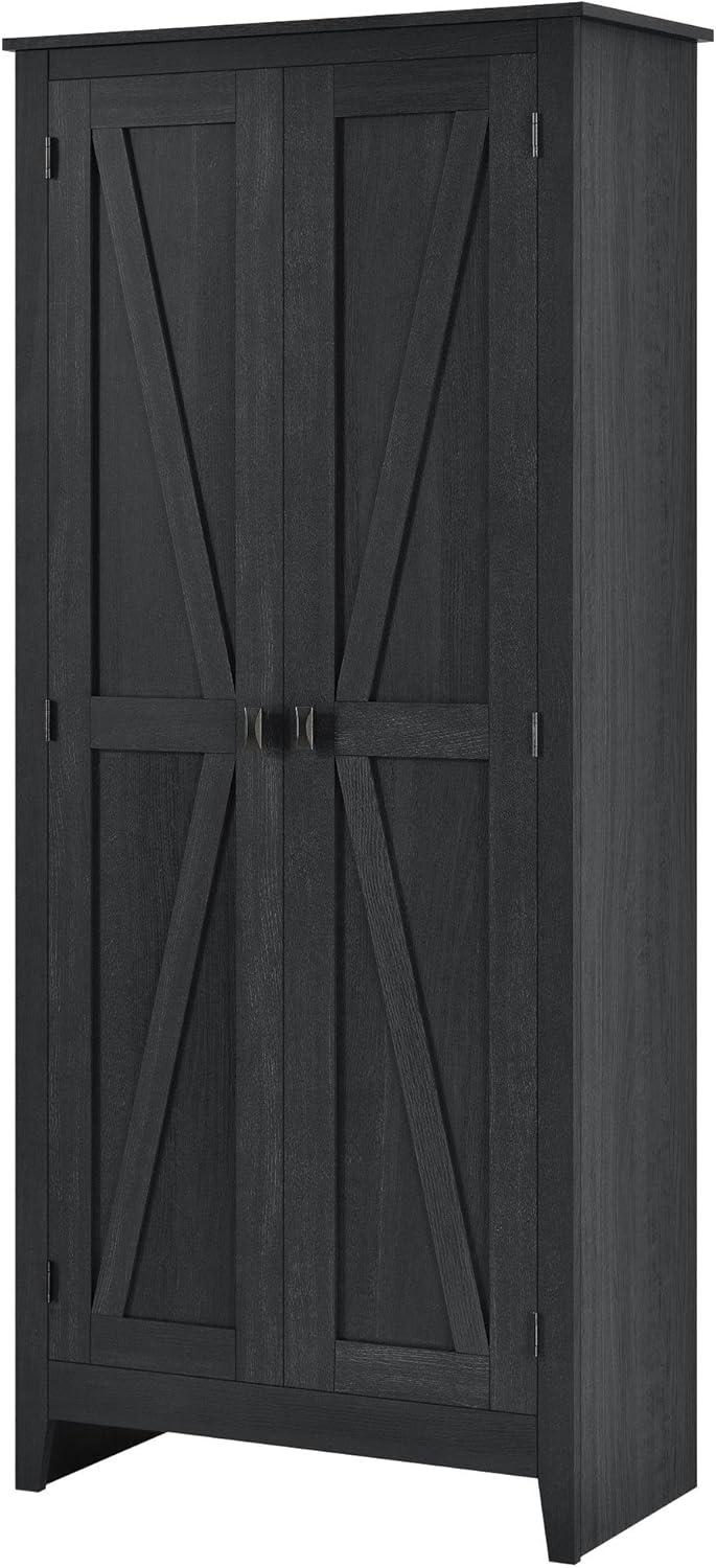 Farmington 31.5" Wide Storage Cabinet, Black Oak