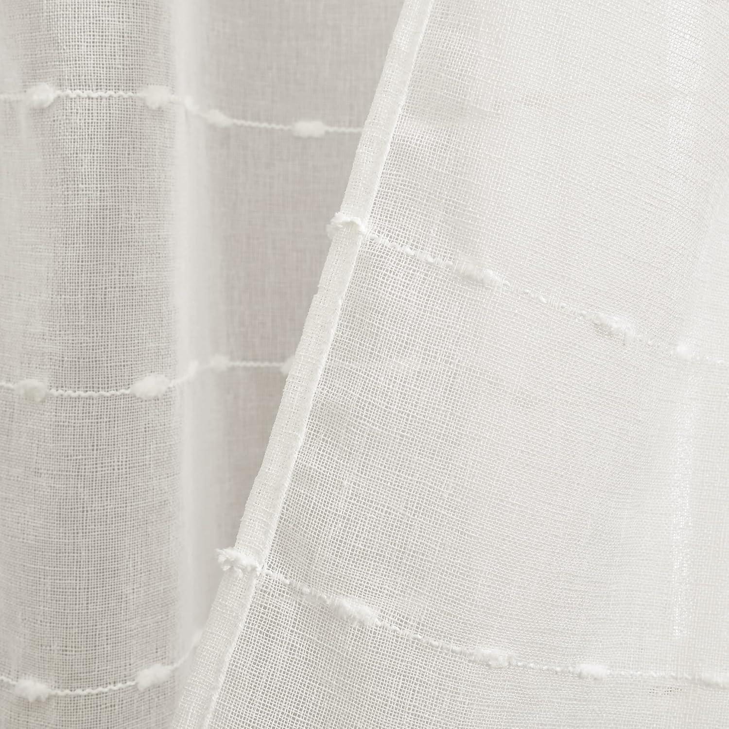 Lush Decor Solid Sheer Curtain Panels (Set of 2)