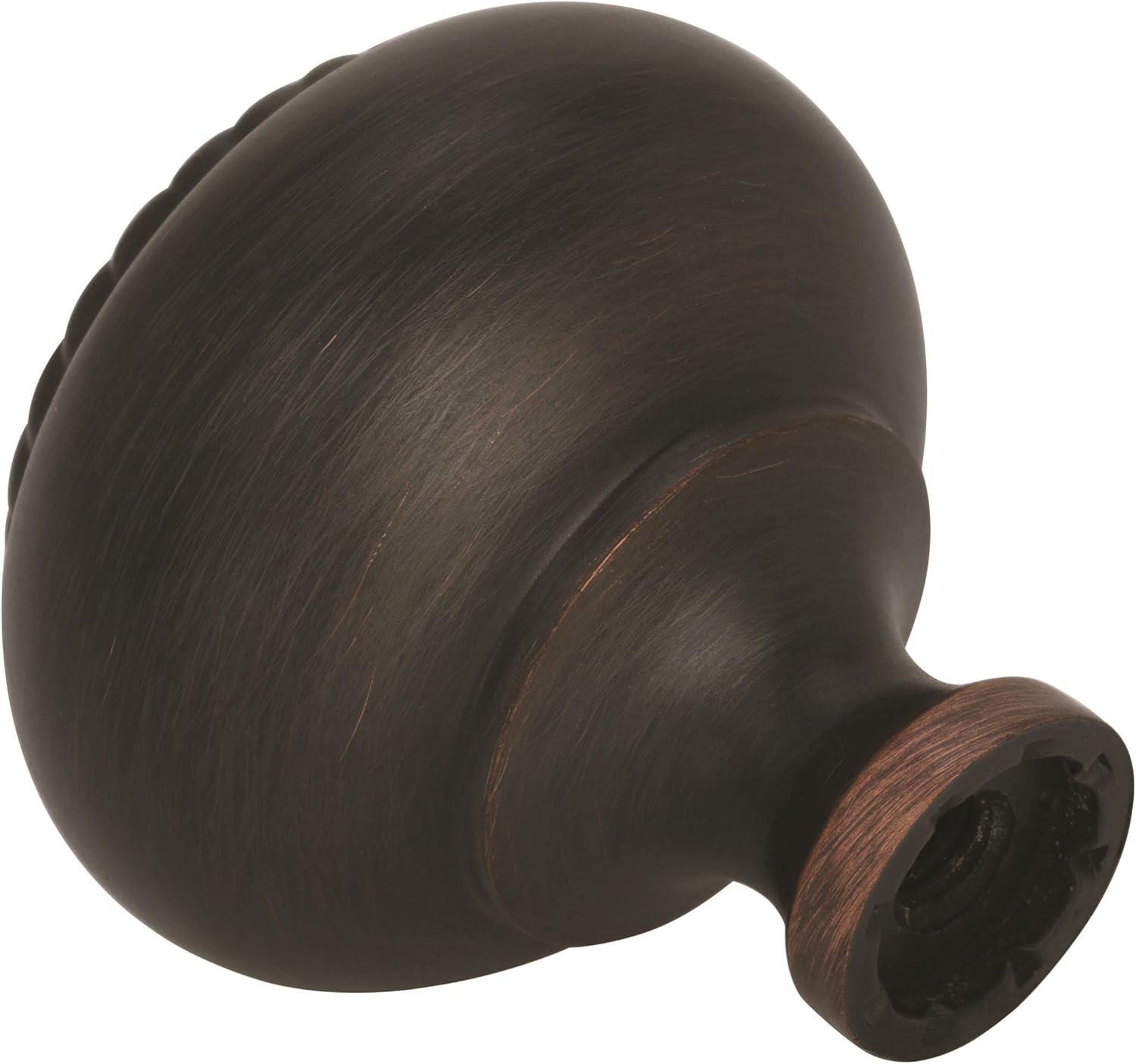 Oil-Rubbed Bronze Round Traditional Cabinet Knob with Mounting Hardware