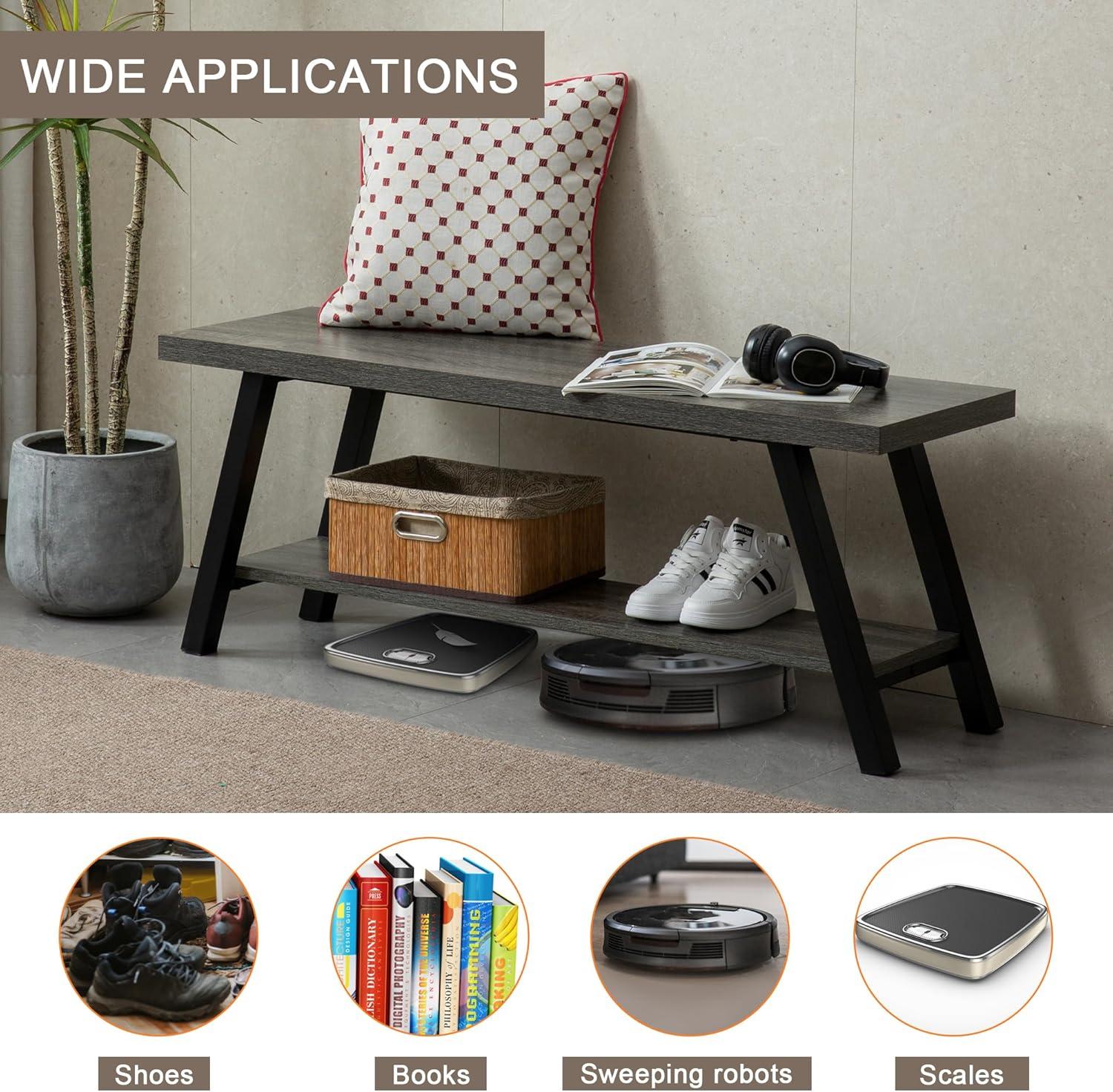Indoor Shoe Benches Seat Grey