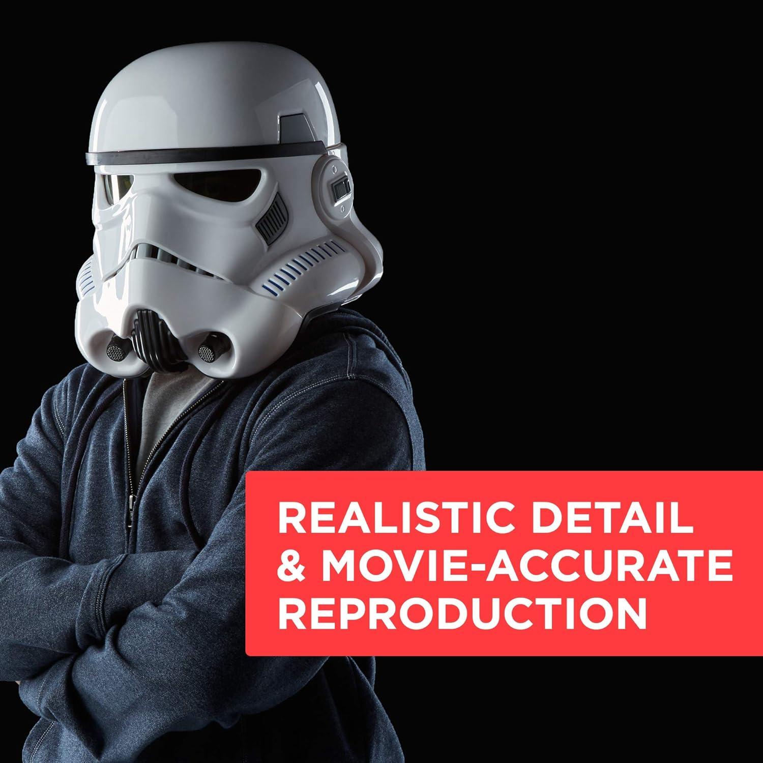 Star Wars The Black Series Rogue One: A Star Wars Story Imperial Stormtrooper Electronic Voice Changer Helmet