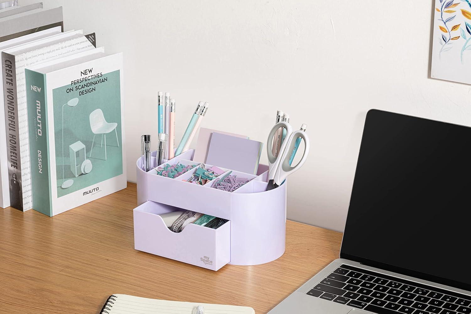 Acrylic Desk Organizer for Office Supplies and Desk Accessories Pen Holder