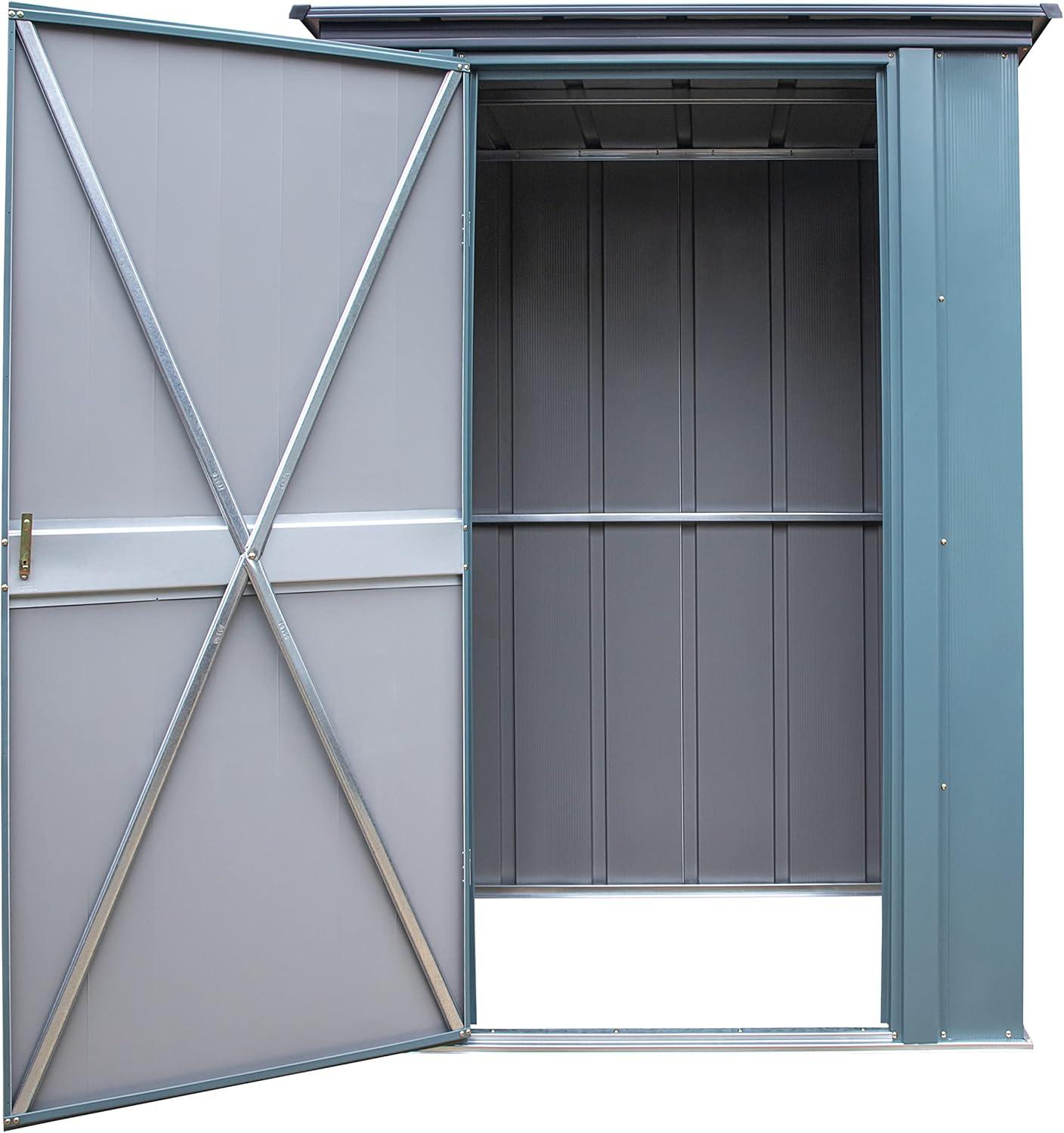 Arrow Spacemaker 4 ft. W x 3 ft. D Metal Vertical Storage Shed