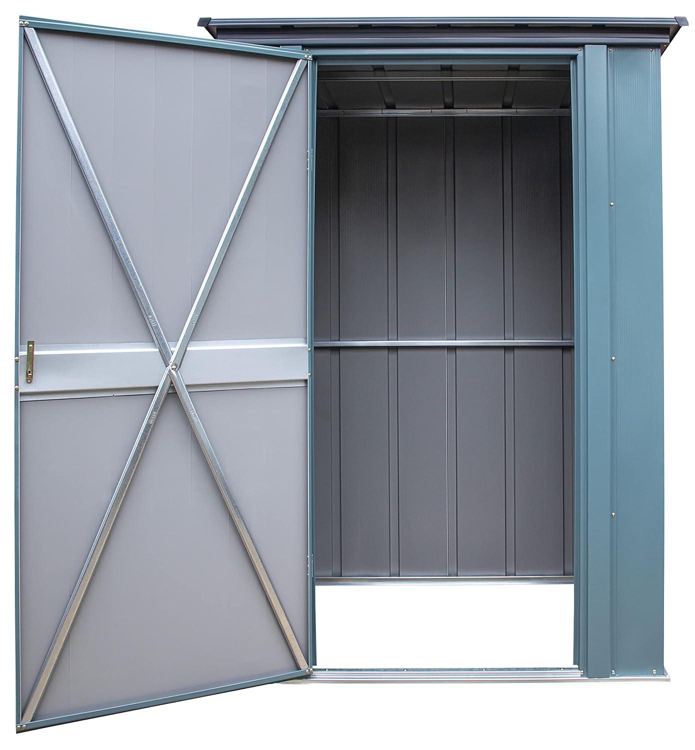 Arrow Spacemaker 4 ft. W x 3 ft. D Metal Vertical Storage Shed