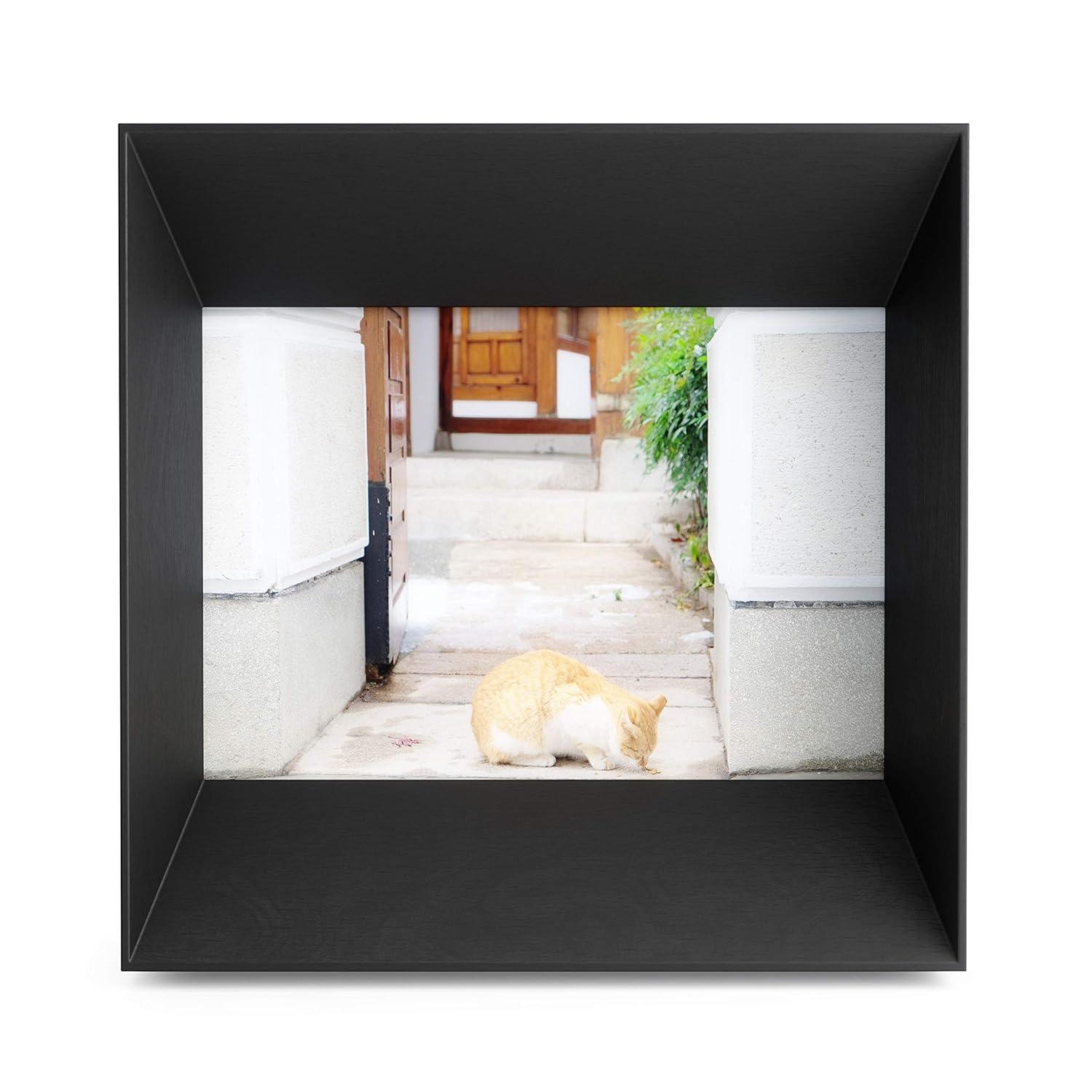 Classic Black Wood 5x7 Tabletop and Wall Mount Frame