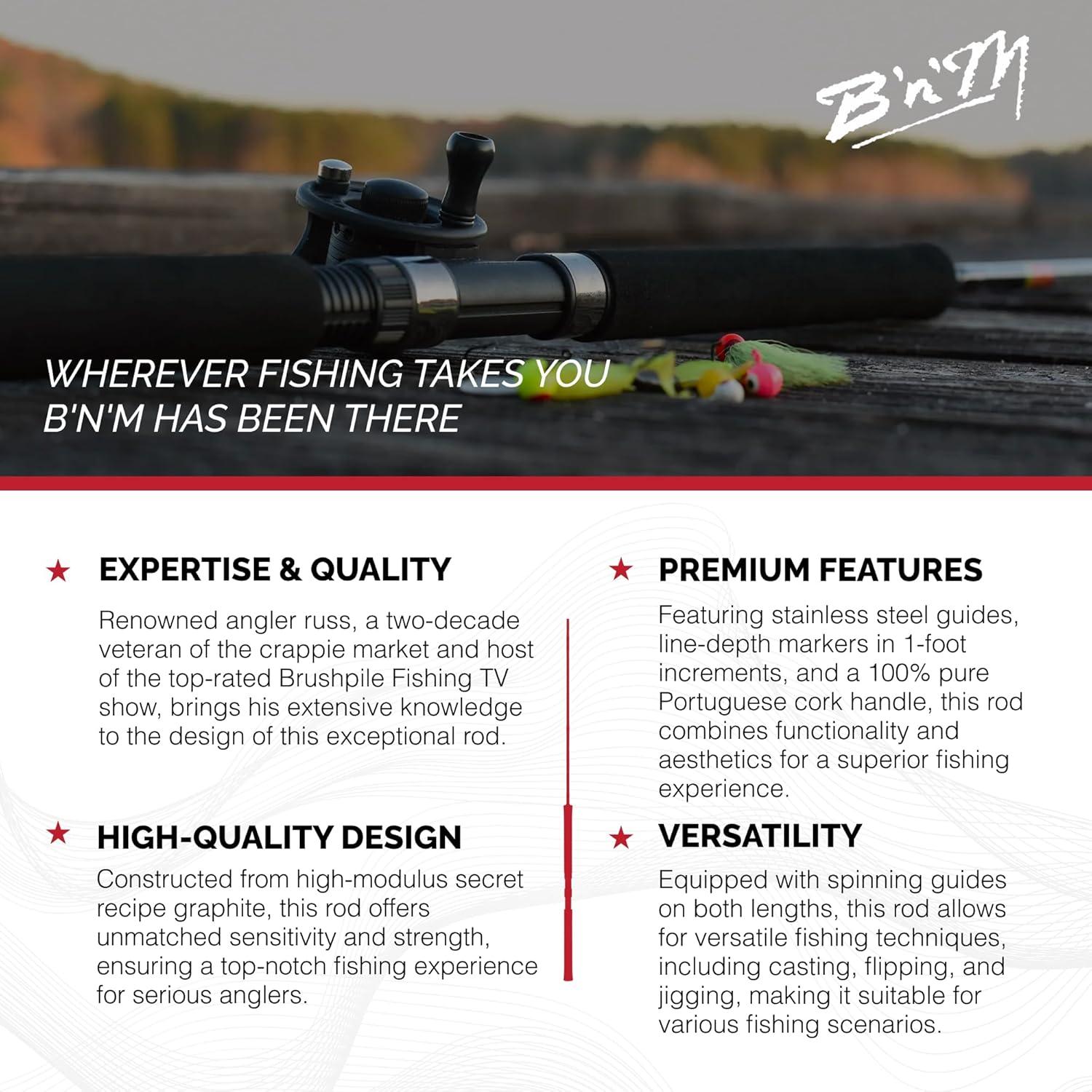 10.5 Foot Graphite Saltwater Surf Spinning Rod with Cork Handle