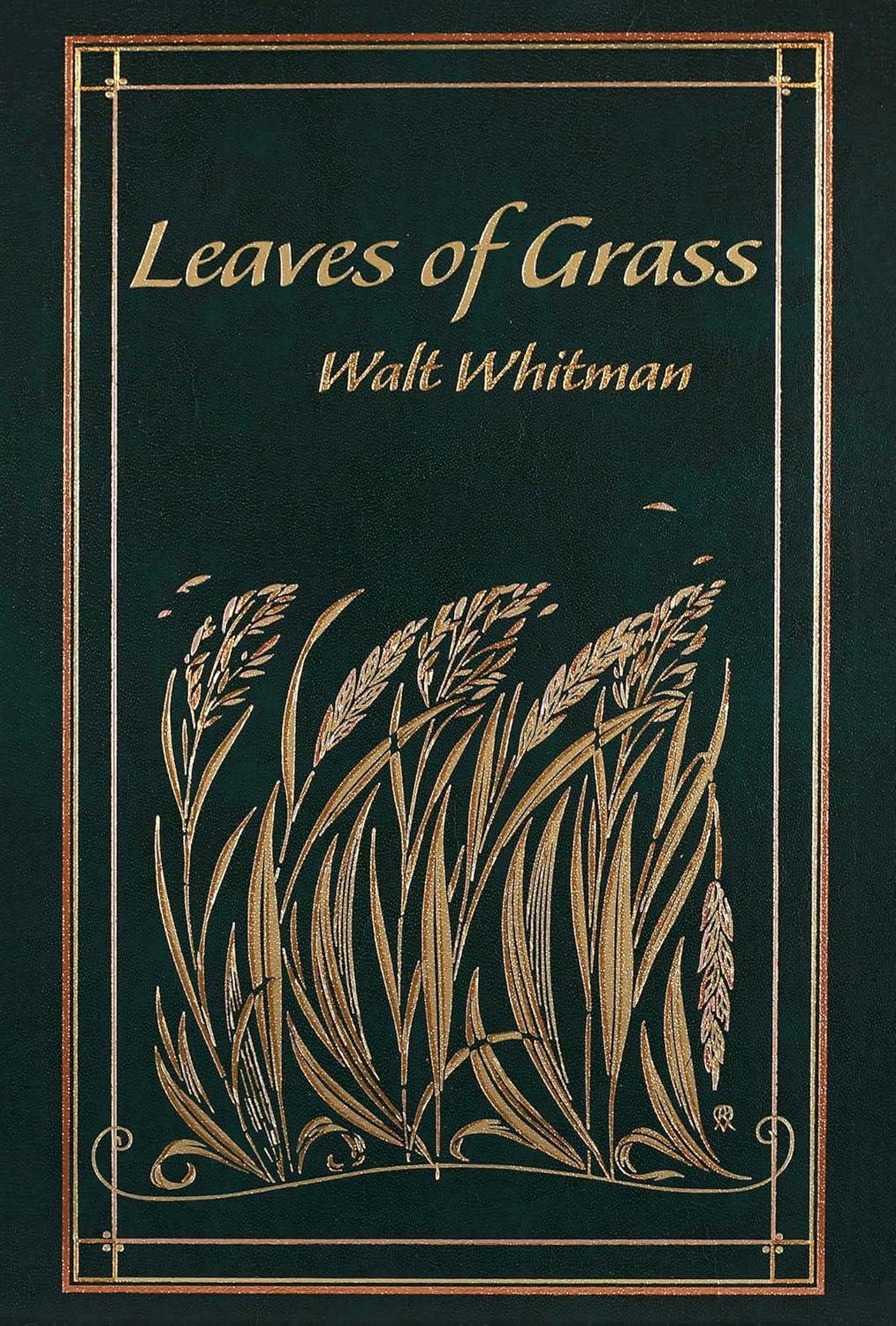 Leaves of Grass Leather-Bound Hardcover Poetry Collection