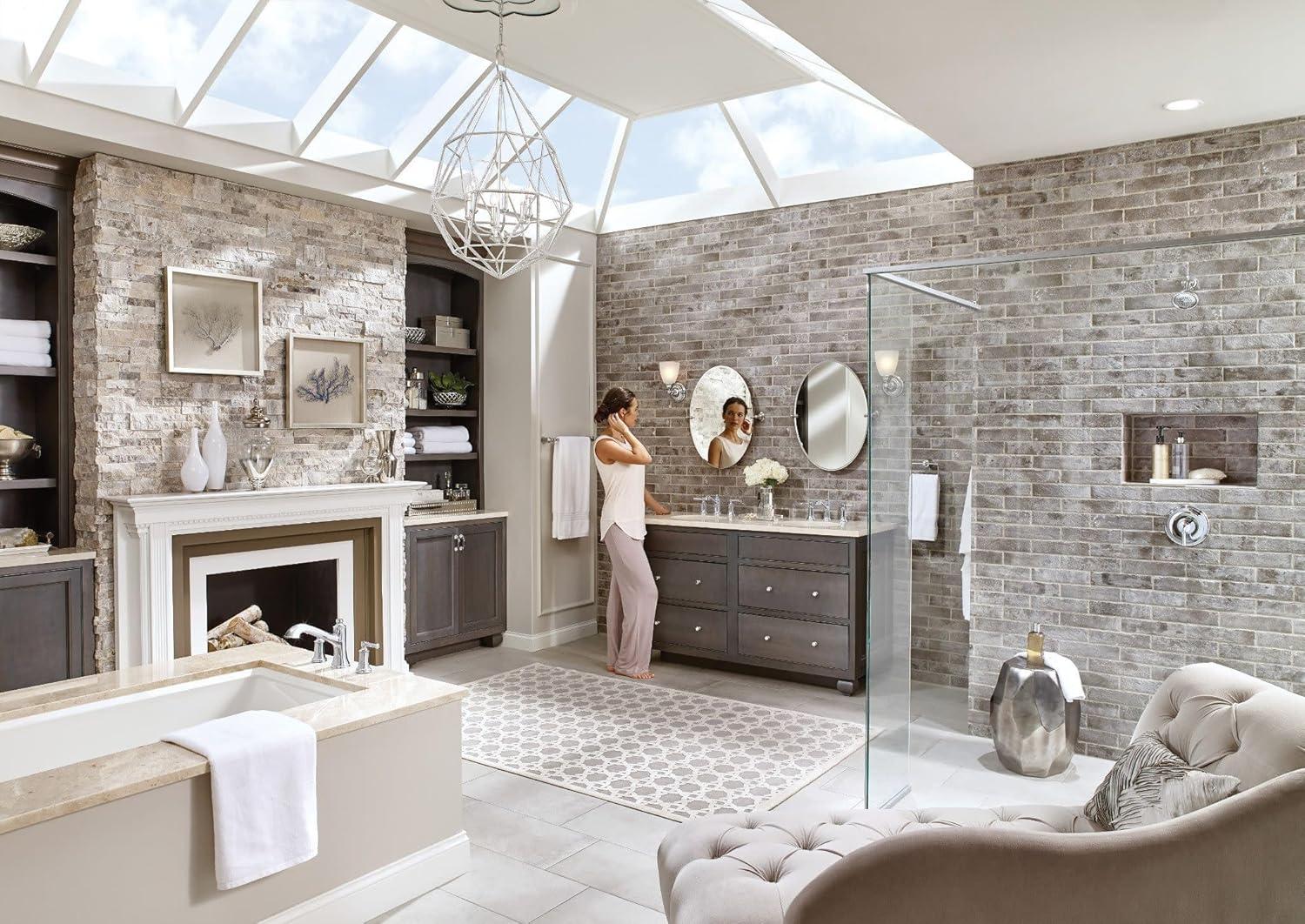 Moen Moen Dartmoor Two-Handle Widespread Bathroom Faucet Trim Kit, Valve Required T6805