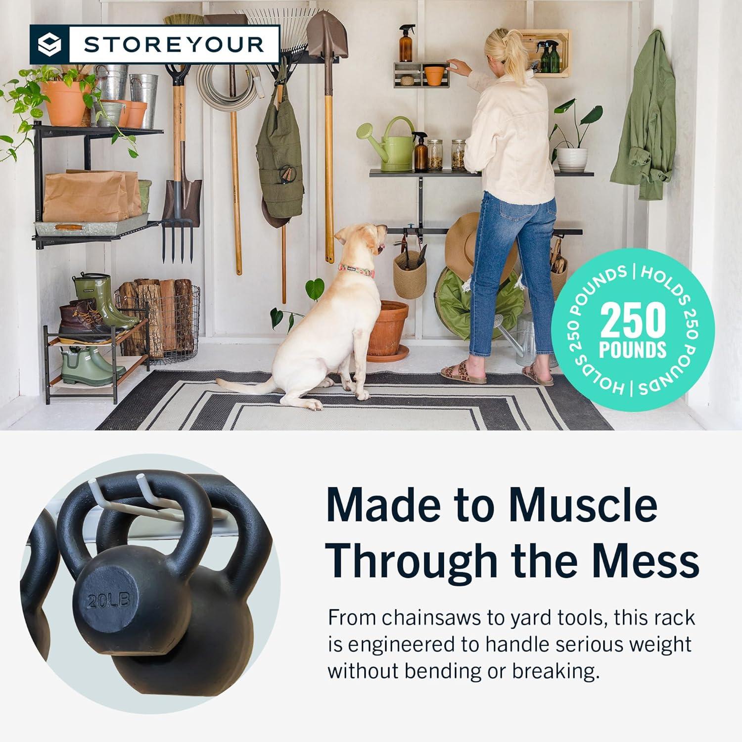 StoreYourBoard Bedrock Garage Tool Organizer | Grey