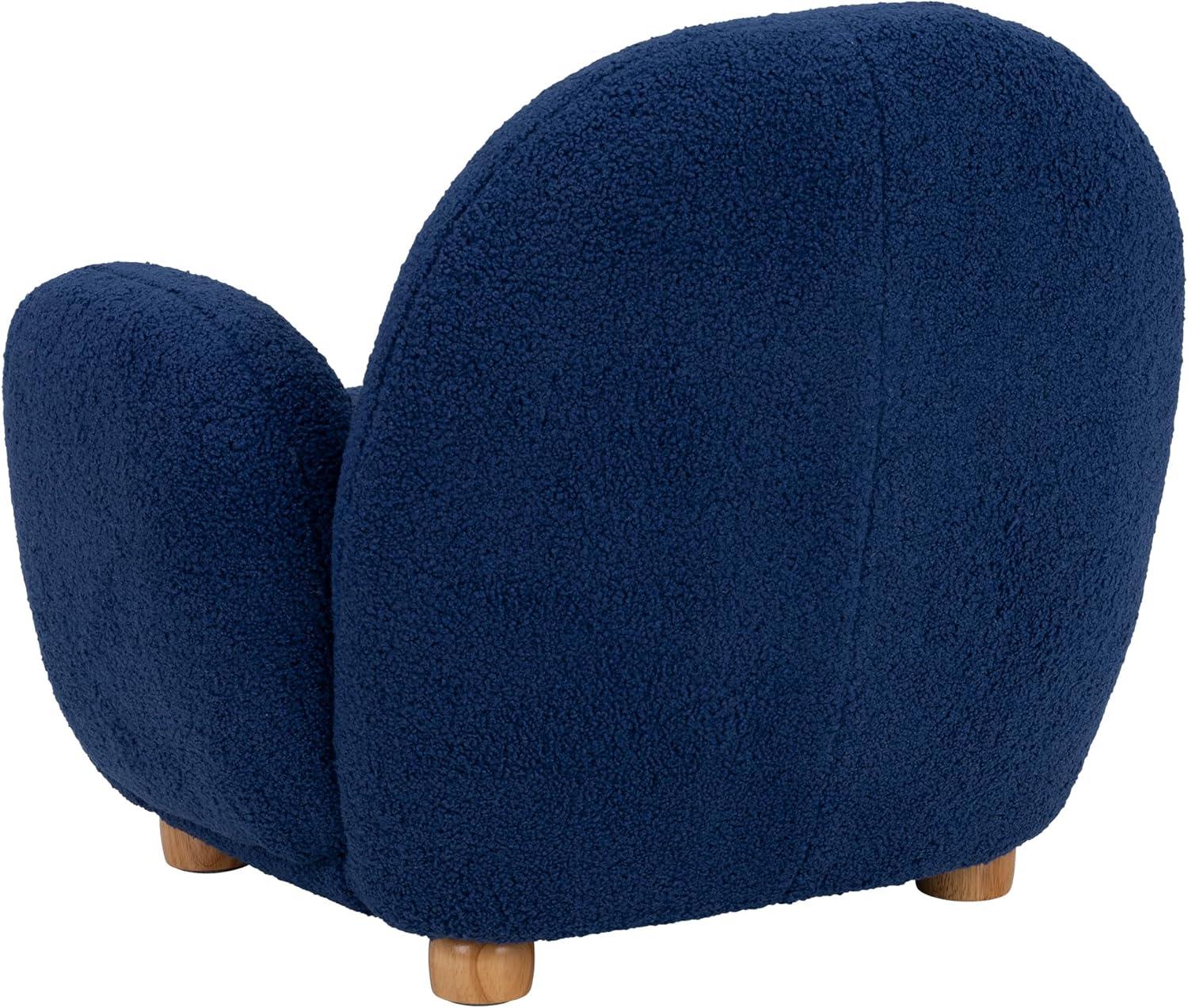 Sprogs Kids Comfy Plush Reading Chair With Arms - Sturdy Cushioned Accent Chair For Toddlers, Childrens Bedroom, Lounge, Preschool, Daycare - Teddy Bear Fabric