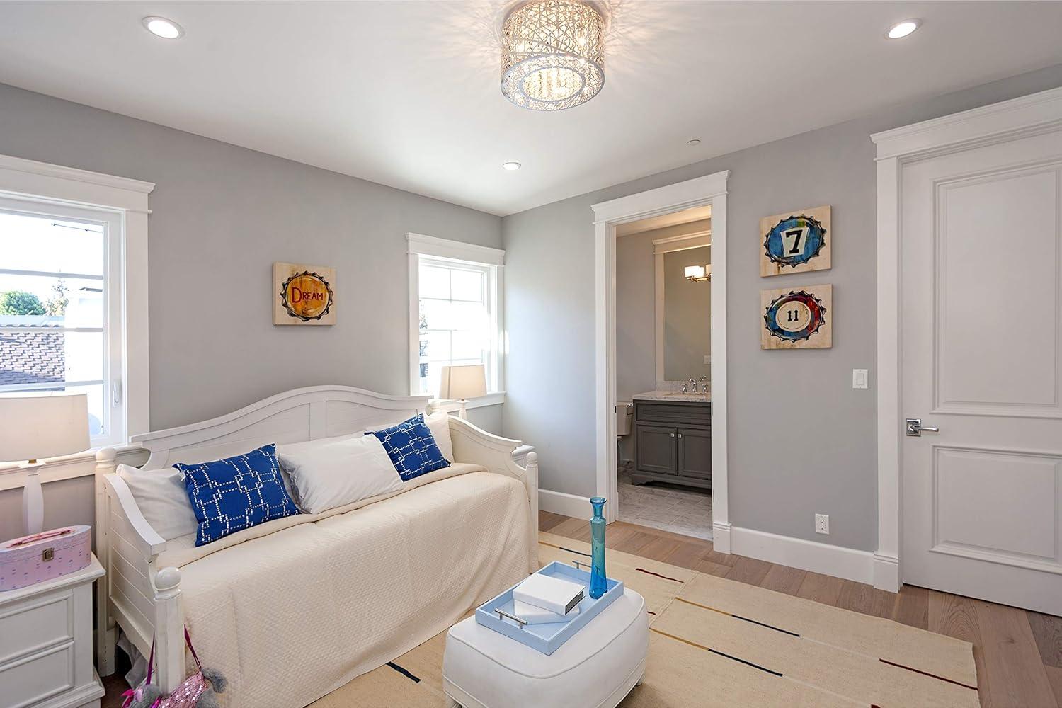 ET2 E21300-10BZ Inca 7 Light Bronze Flush Mount Ceiling Light in Without Bulb, Cognac - 16 in.