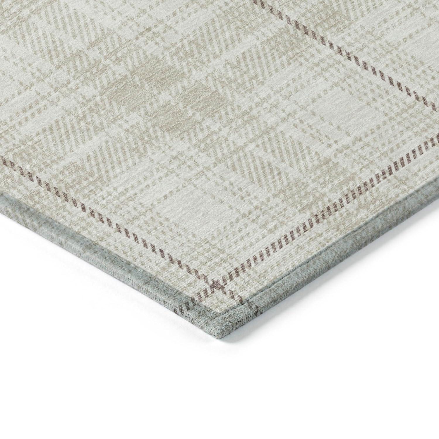 Machine Washable Indoor/Outdoor Chayden ACN993 Ivory 5' x 7'6" Rug
