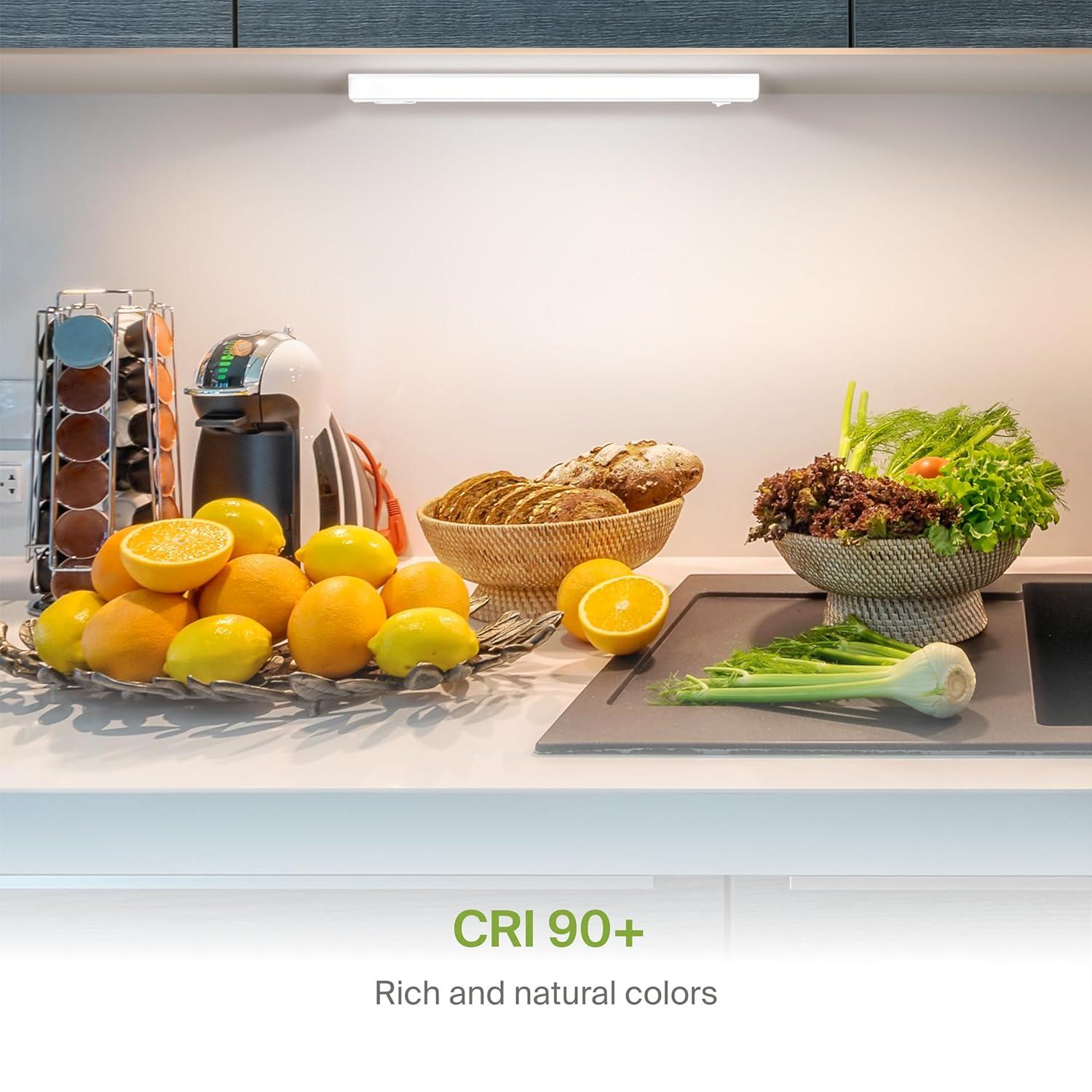 12-Inch White LED Under Cabinet Light with Switch
