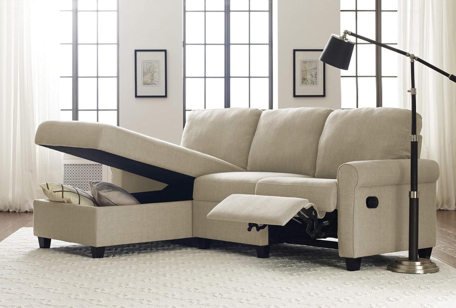 Serta Palisades Reclining Sectional Sofa with Storage Chaise