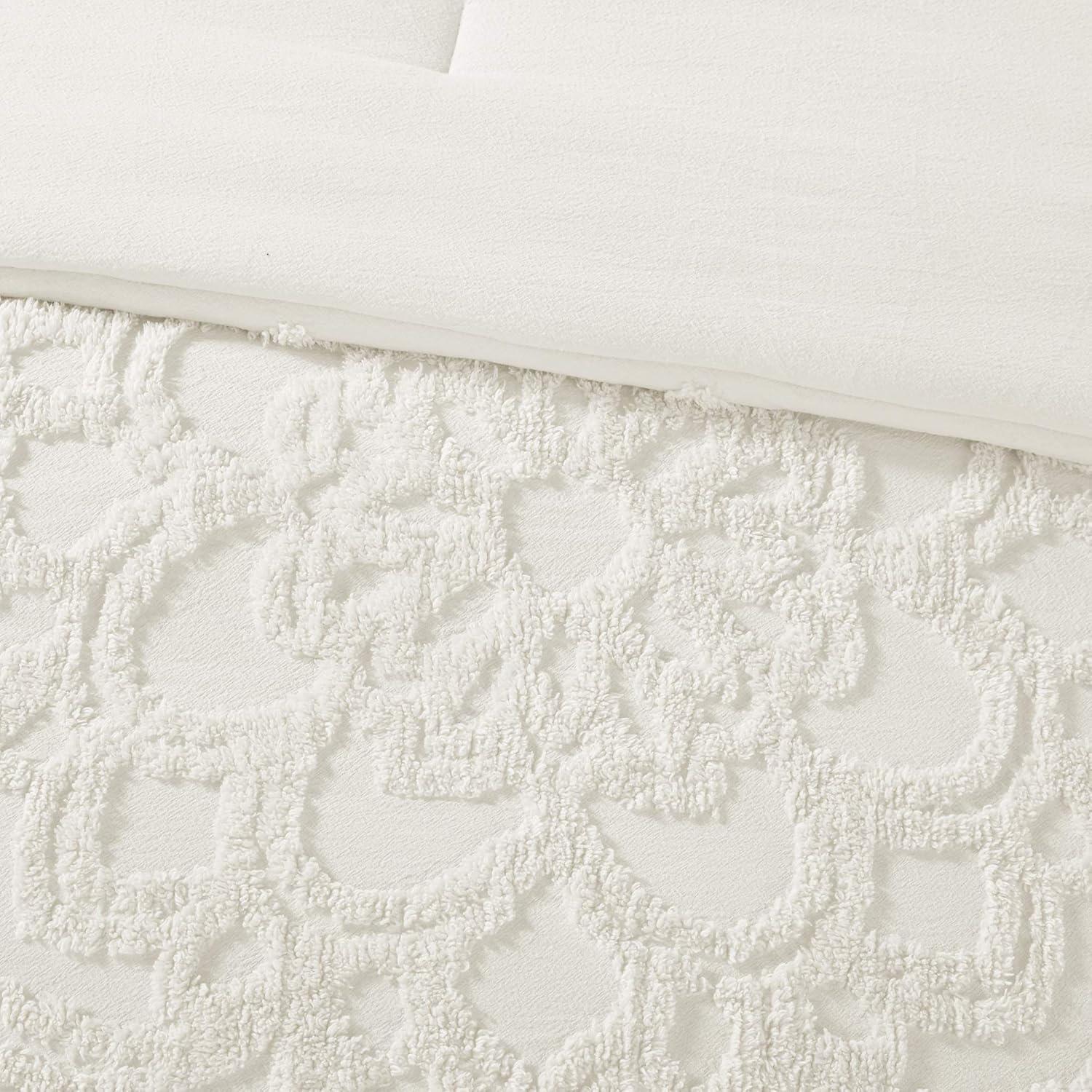 Laetitia Tufted Cotton Chenille Medallion Comforter Set