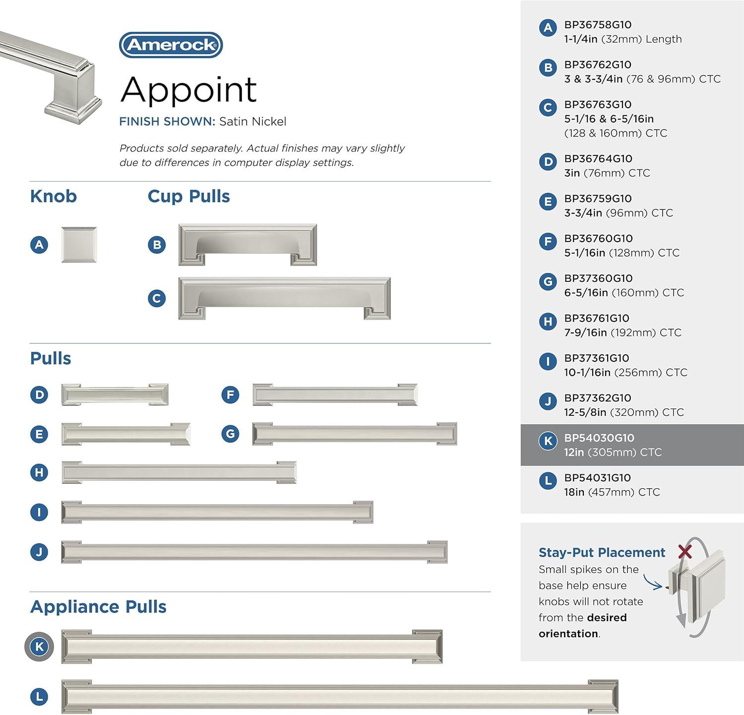 Amerock Appoint Appliance Pull