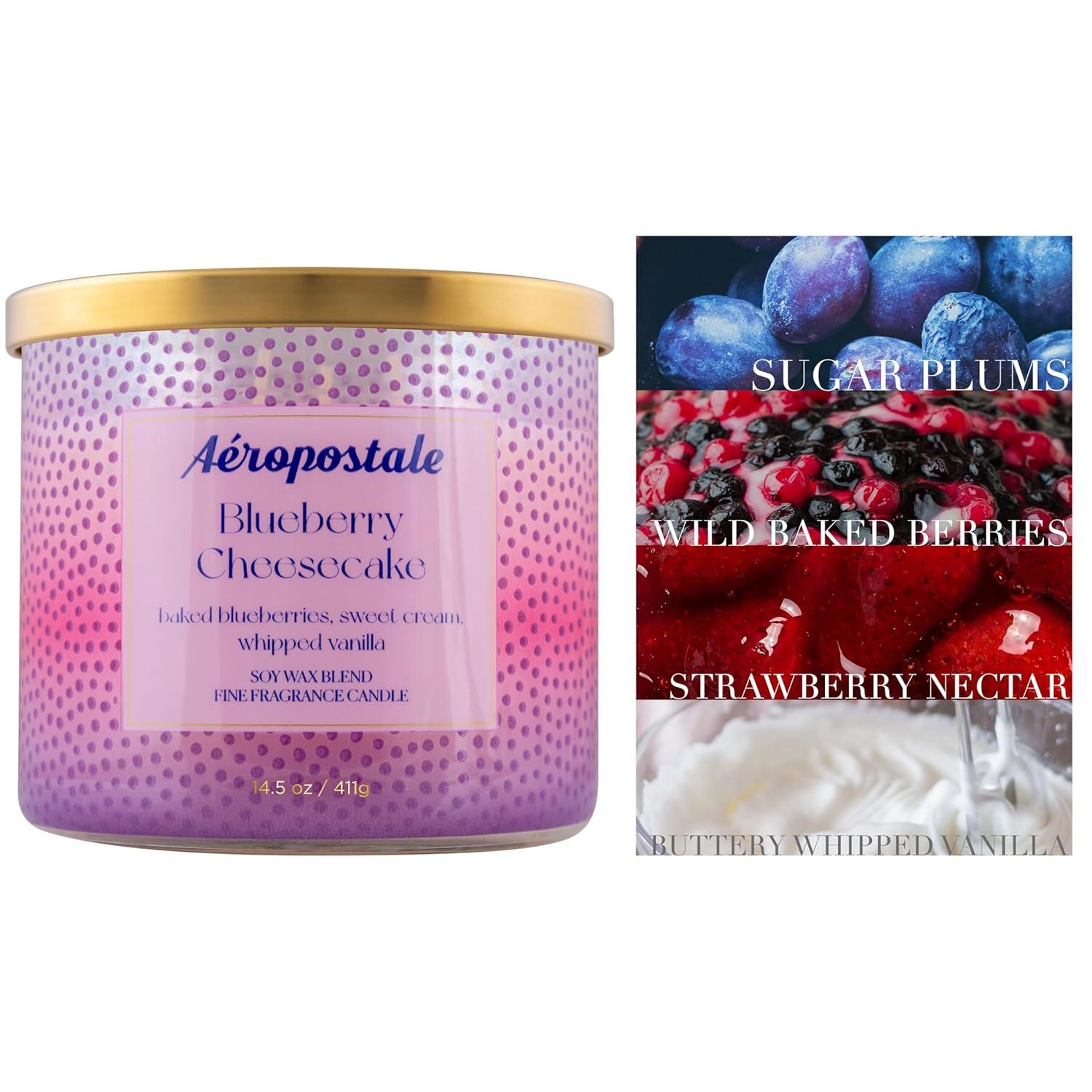 Aeropostale Blueberry Cheesecake Candle, 14.5 oz.