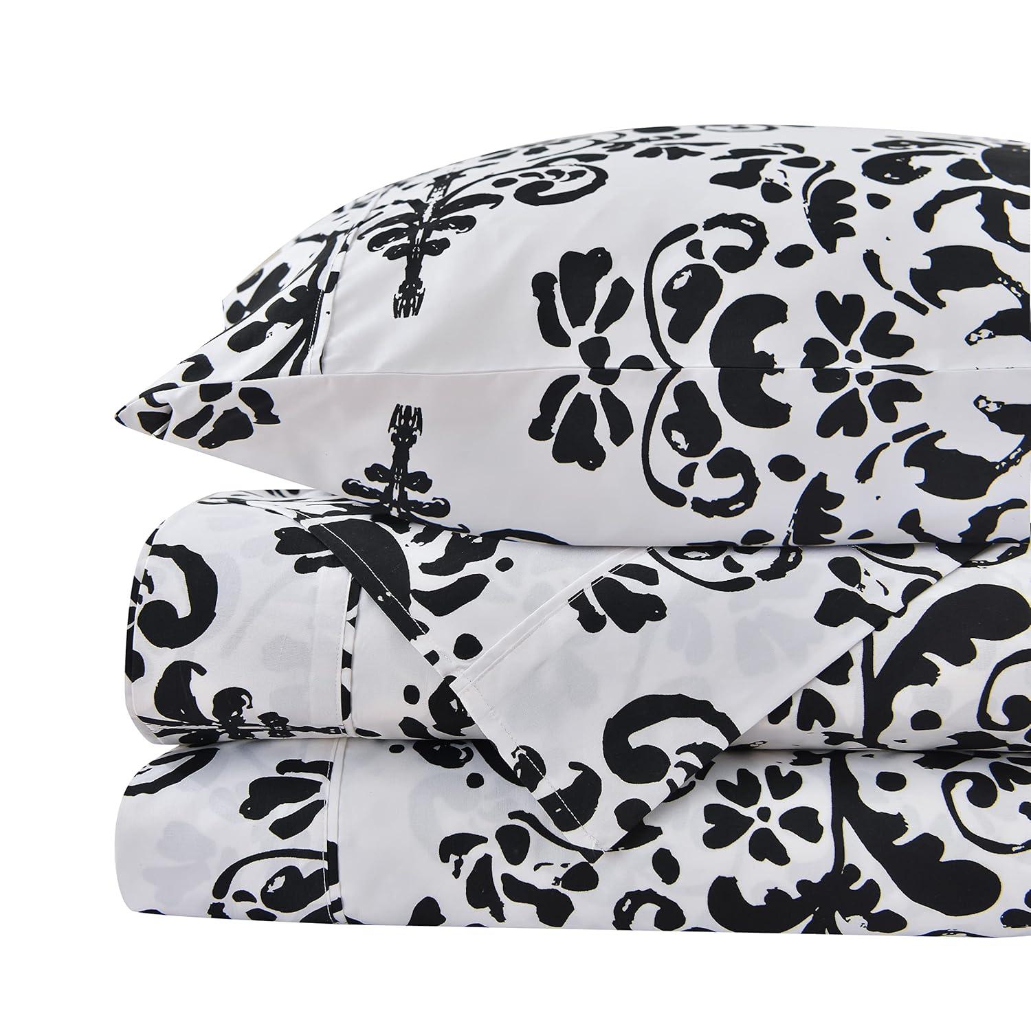 AmericanHomeCollection Microfiber Damask Sheet Set