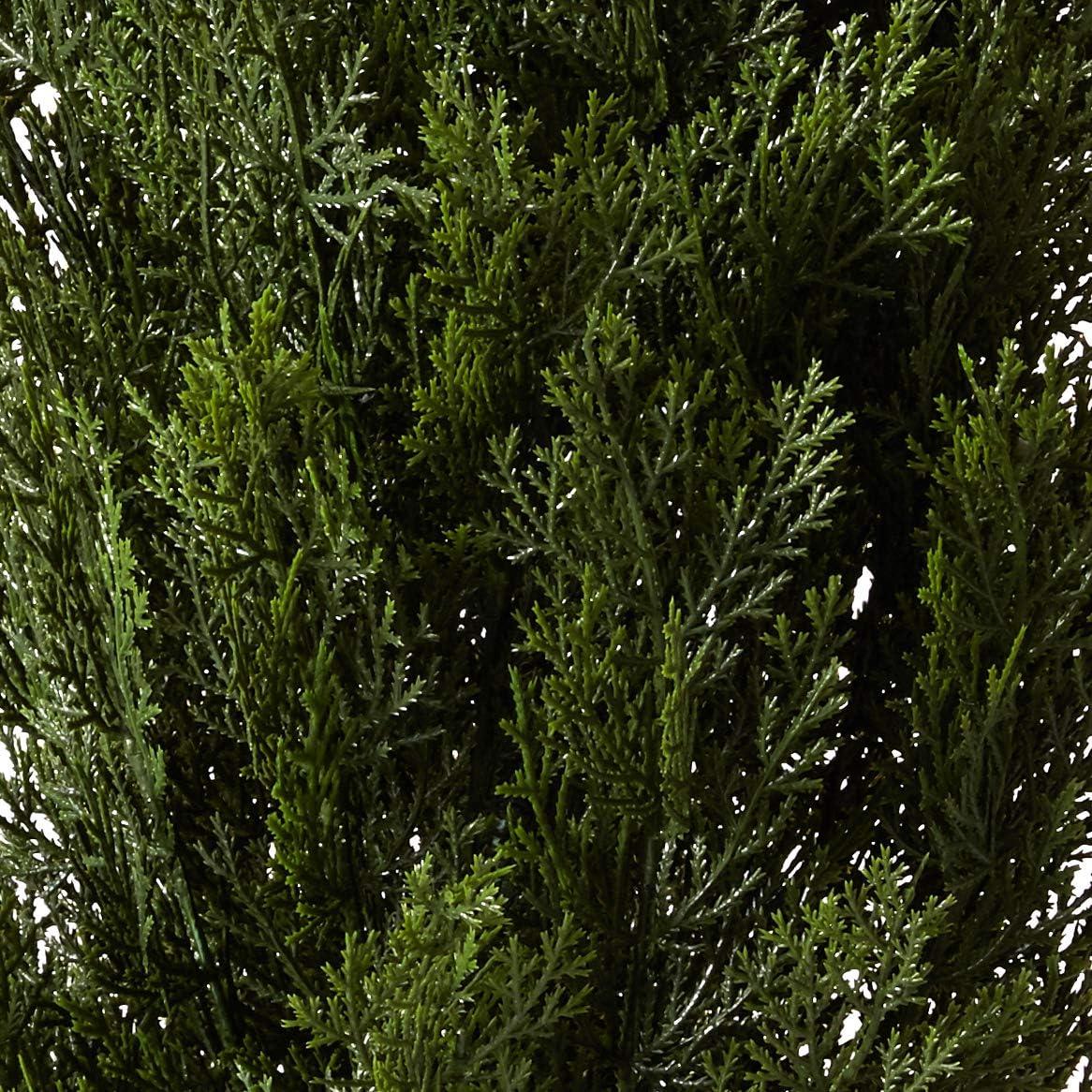 Nearly Natural 4' Cedar Tree Silk Tree (In-door/Out-door): Weather-Resistant, No Assembly, Includes Pot