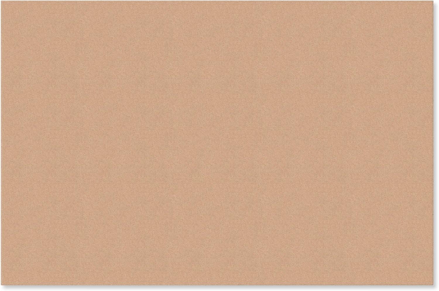 U Brands 24 x 36 x 1 in. Cork Canvas Bulletin Board Frameless, Brown