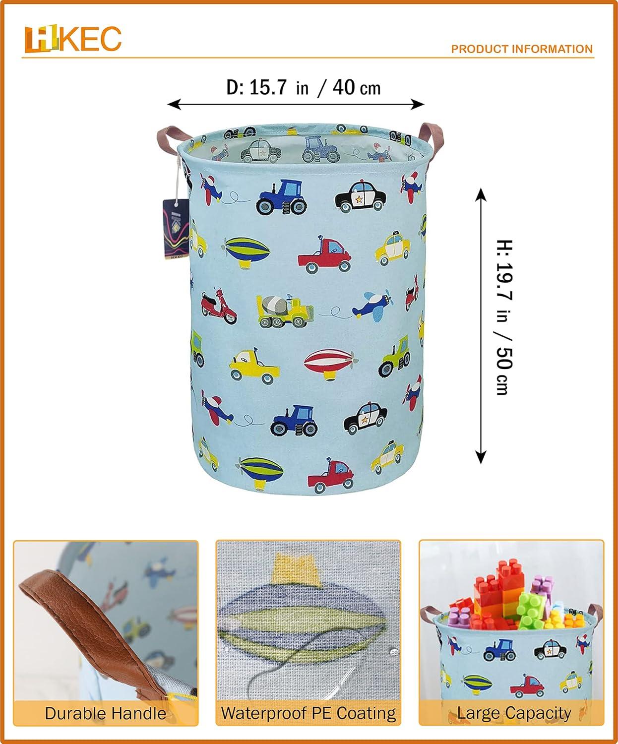 Kids Laundry Basket,Boys Toy Storage Bin,Baby Dirty Clothes Hamper,Nursery Hamper for Bedroom,Gift Baskets(Car)