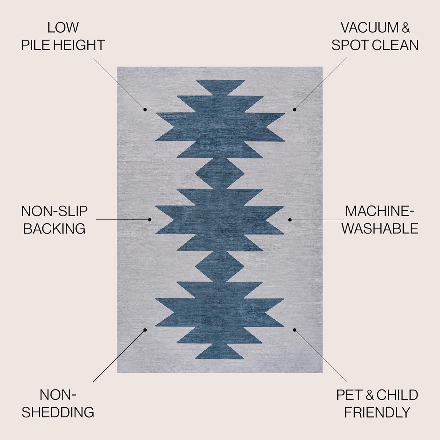 Chayton Minimalist Geometric Machine-Washable Area Rug - JONATHAN Y