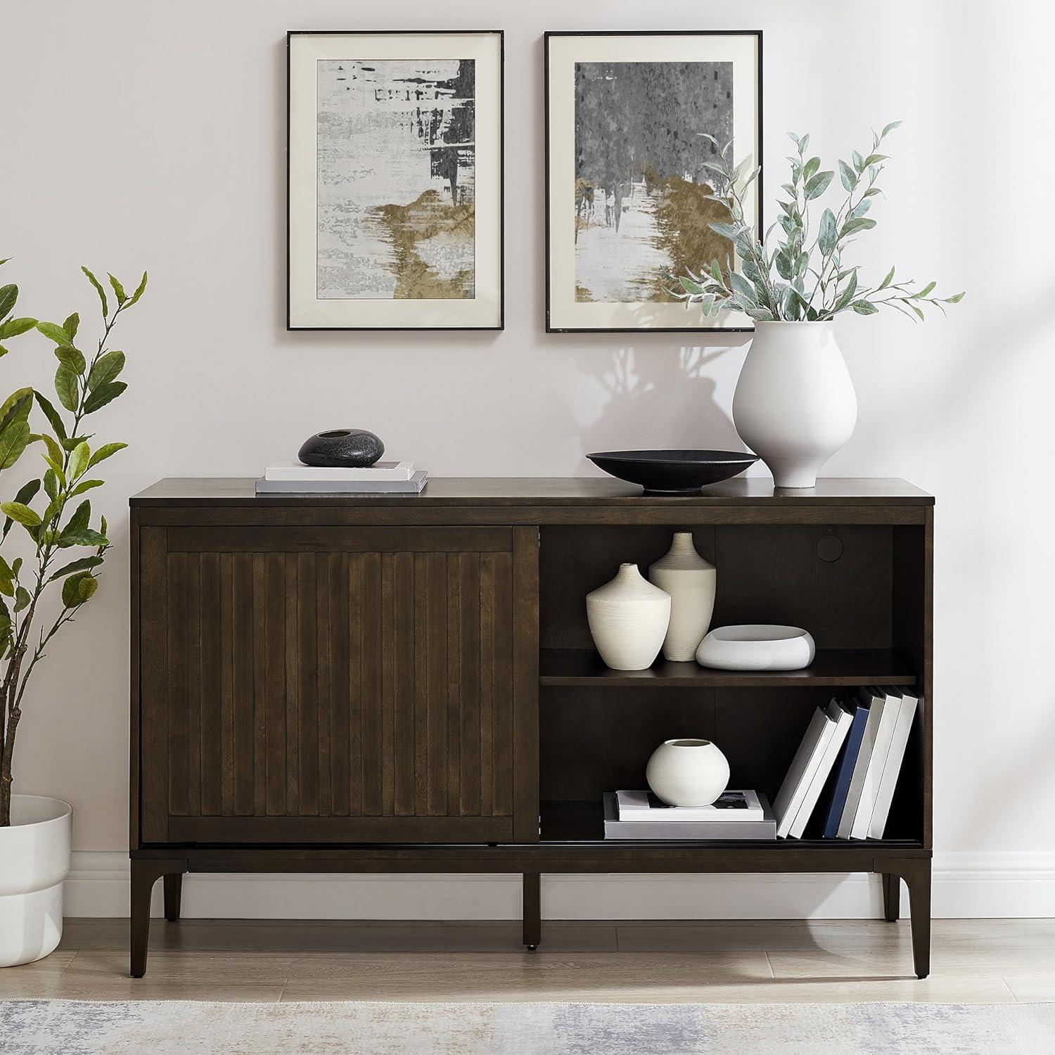 Crosley 54" Asher Sideboard Dark Brown