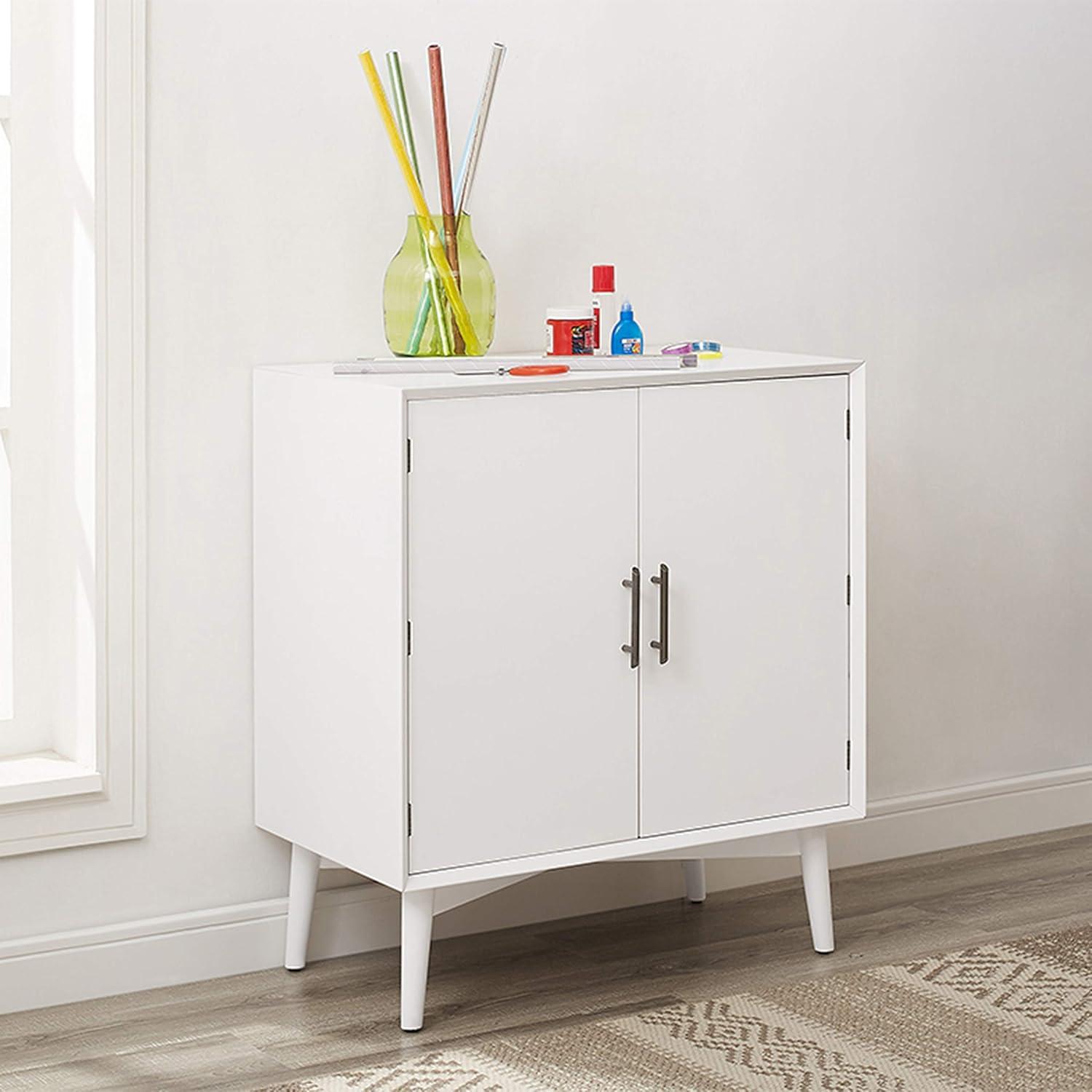 Crosley Landon 2 Door Bar Cabinet in White