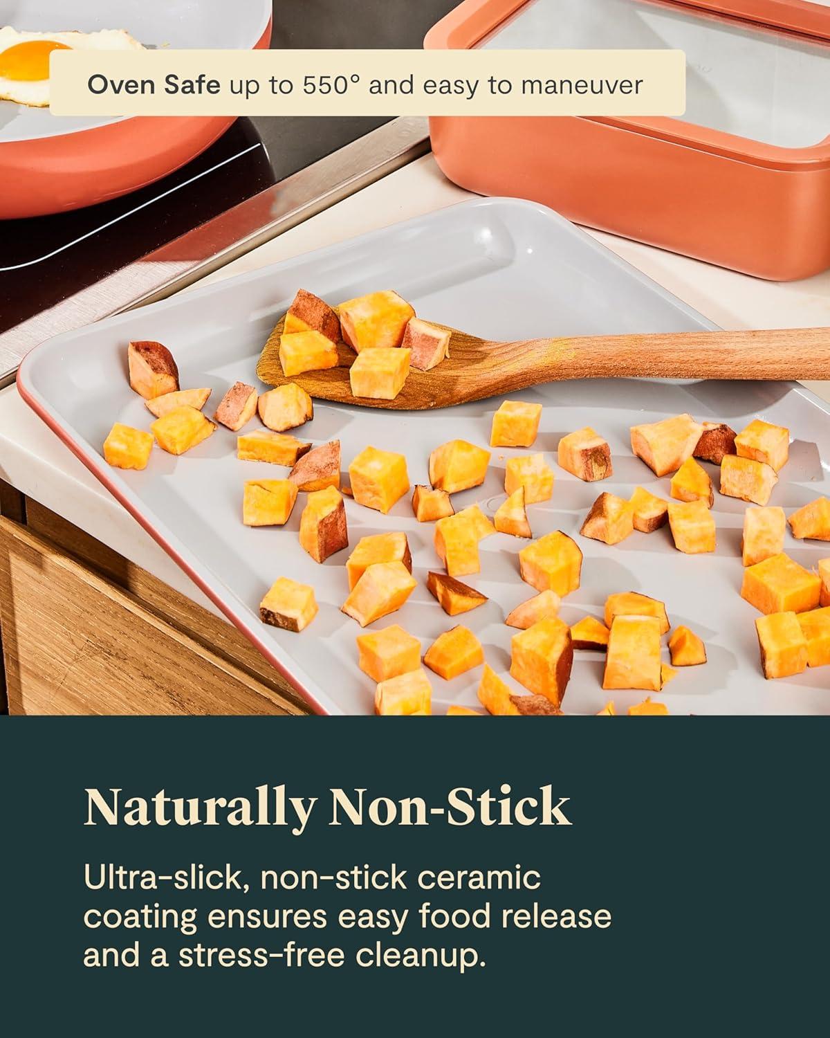 Caraway Home ® Sage Non-Stick Ceramic Baking Sheet Duo