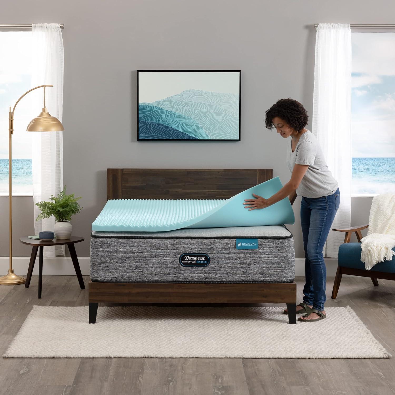 Beautyrest Beautyrest Cool Wave Memory Foam Mattress Topper, 2 Inch