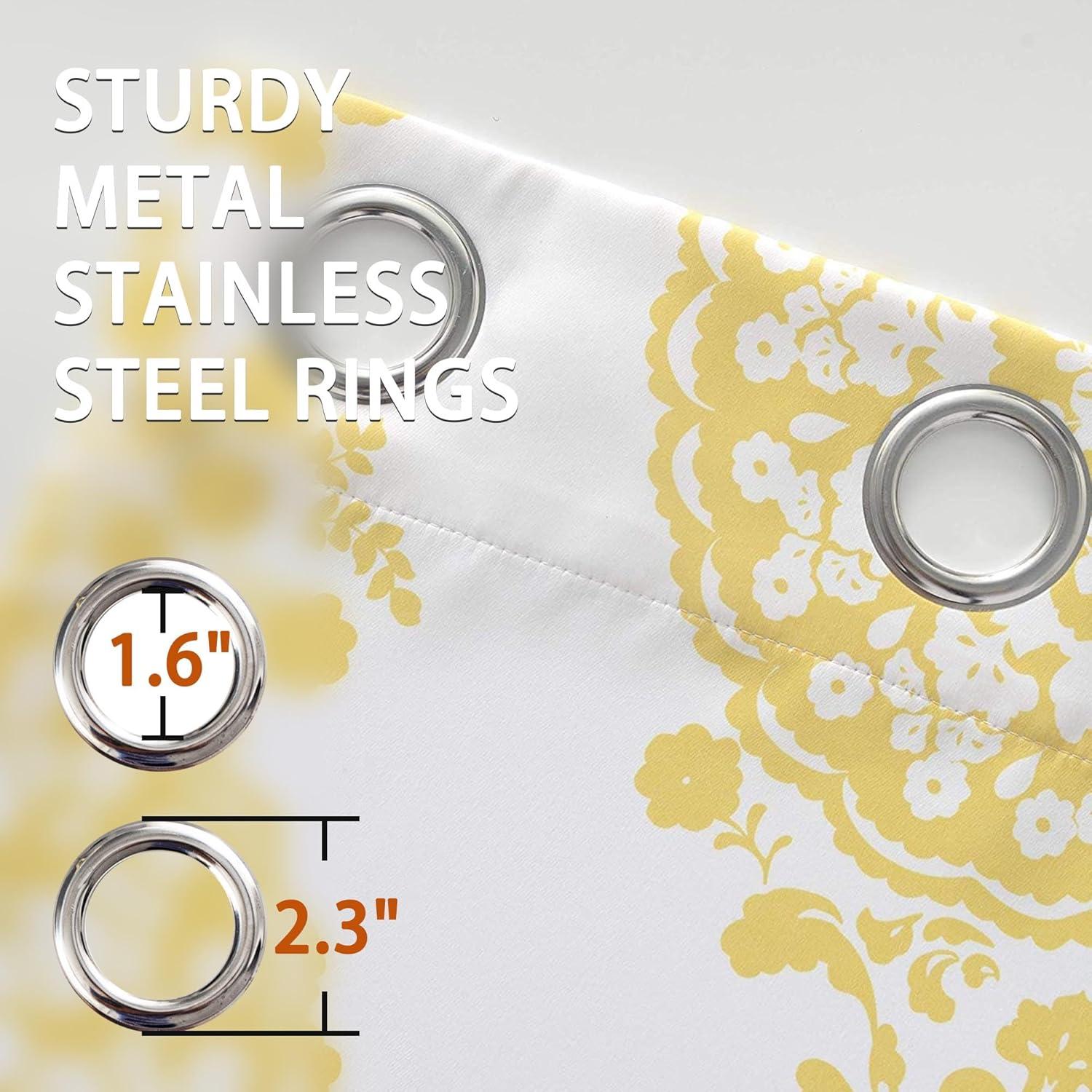 Silver Medallion Thermal Insulated Linen Blend Window Panels