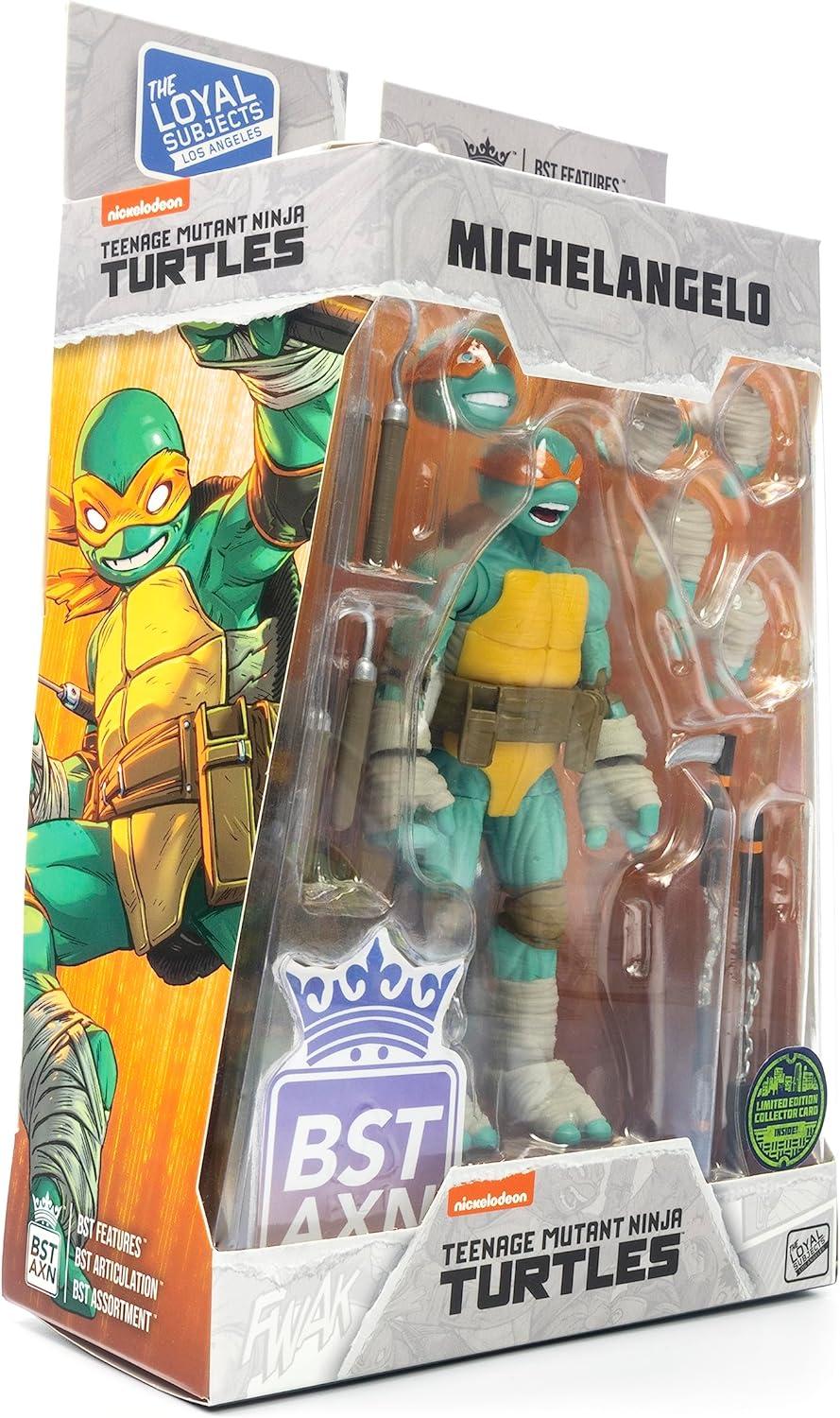 TMNT Best Action Figure Comic Wave 1 Michelangelo Comic Heroes 5" Figure