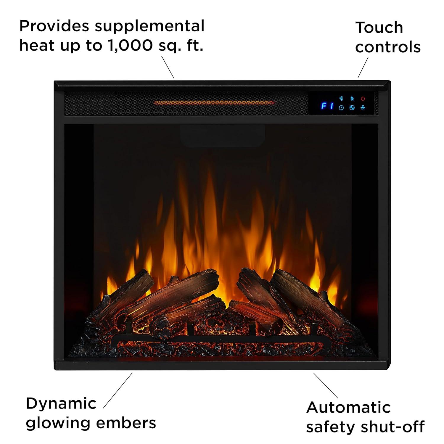 Real Flame Marlowe 70'' TV Stand with Fireplace