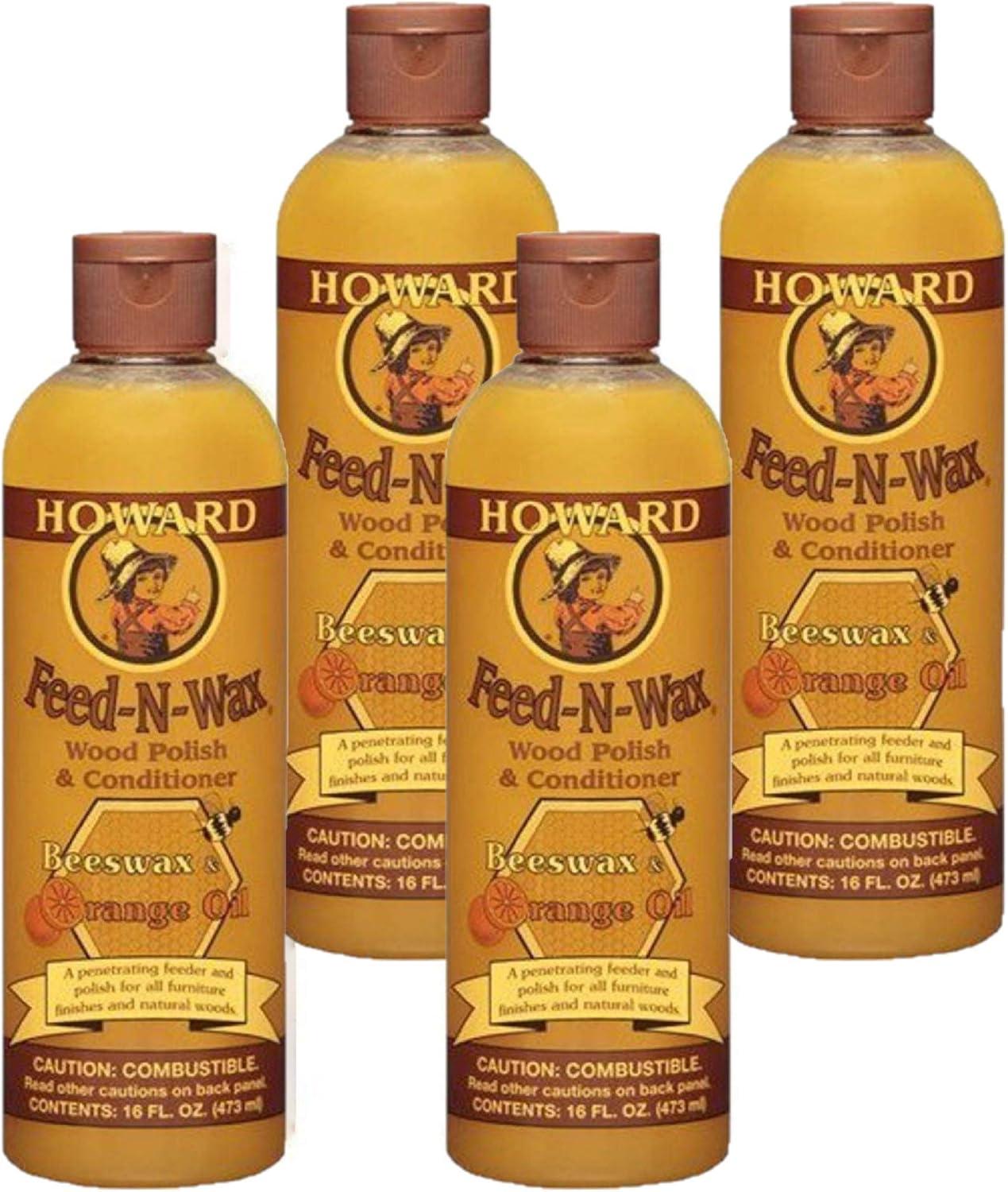Howard Feed-N-Wax Orange Scent Wood Protector 16 oz Gel