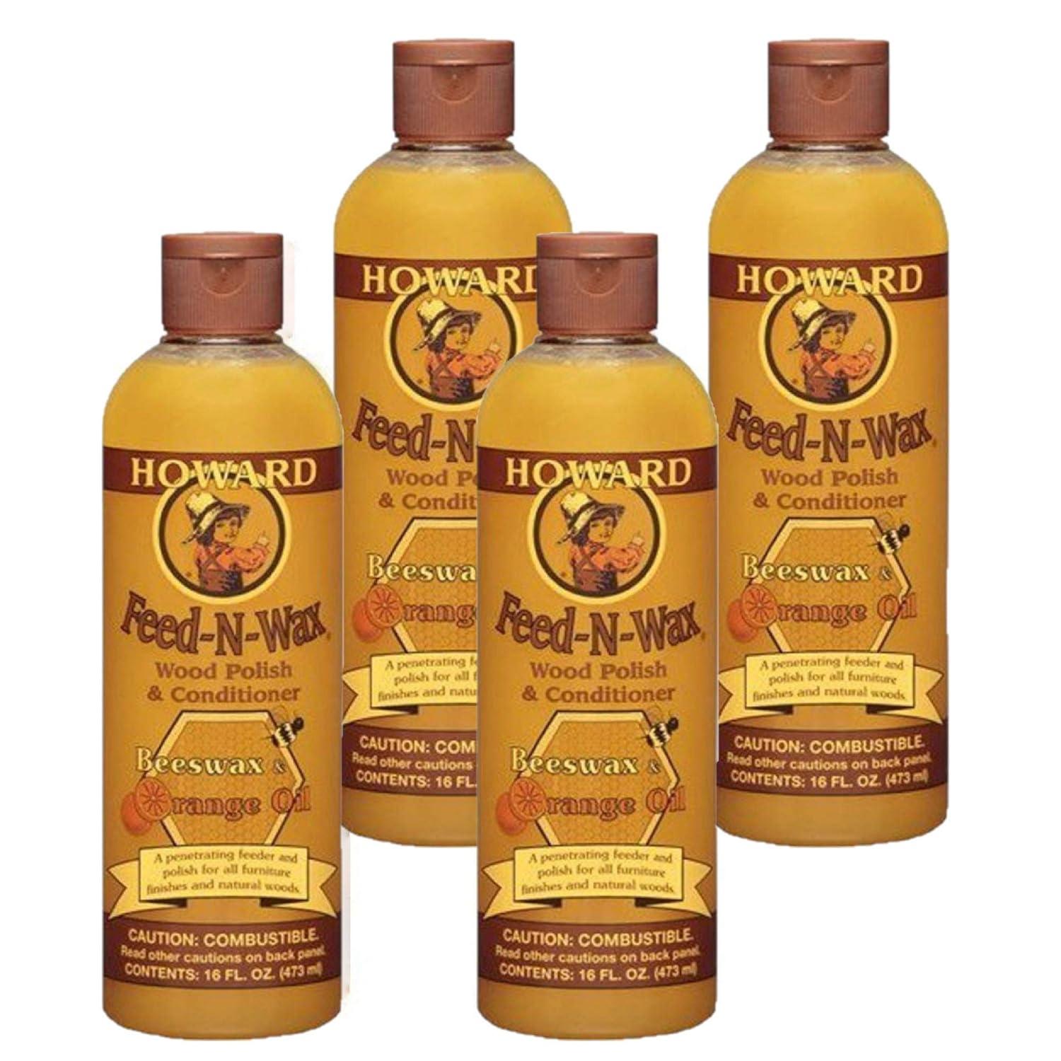 Howard Feed-N-Wax Orange Scent Wood Protector 16 oz Gel