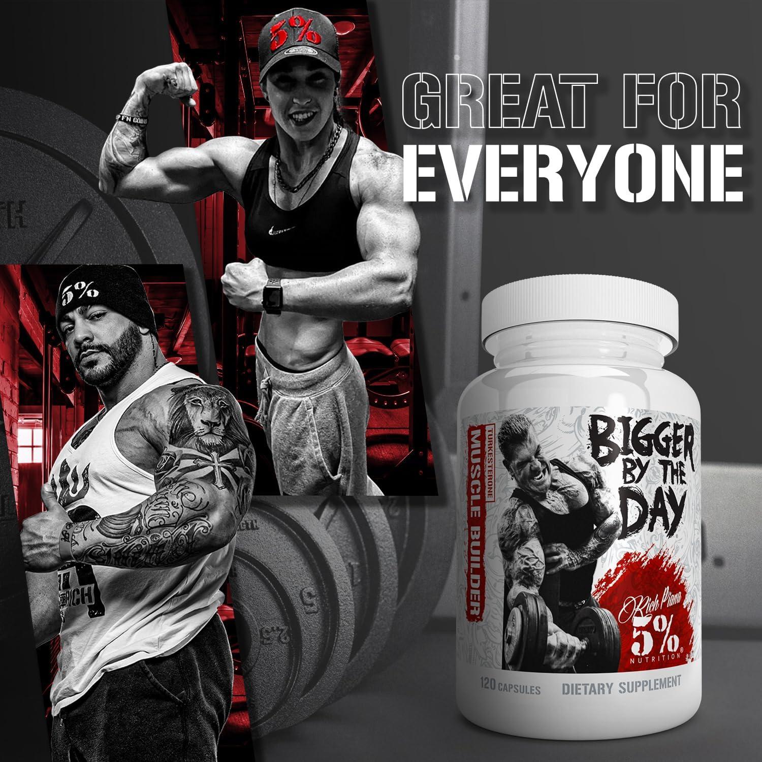 Bigger By The Day Muscle Builder Capsules with Turkesterone