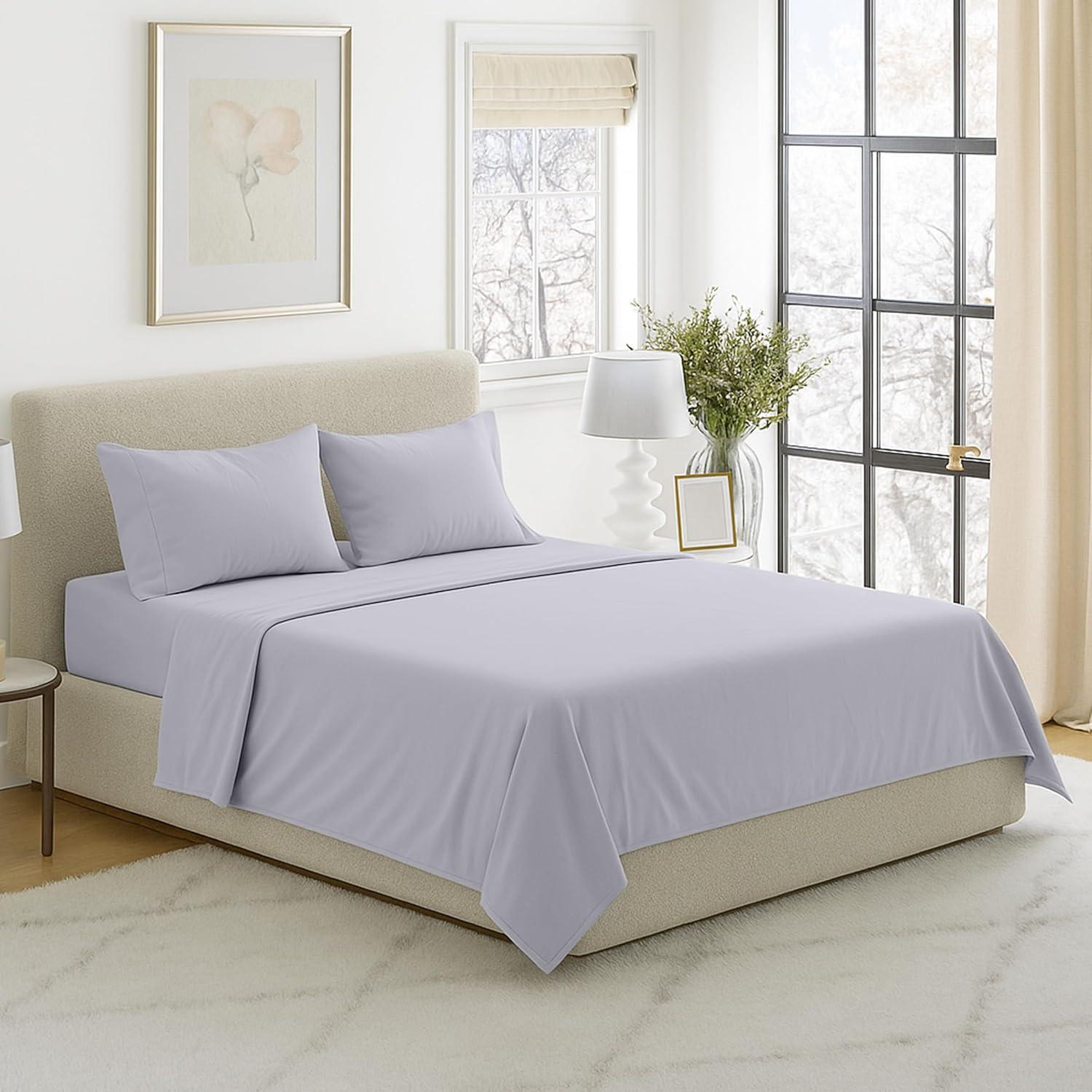 Series 1200 Brushed Microfiber Sheet Set - Wrinkle, Stain & Fade Resistant Bed Linens & Pillowcases
