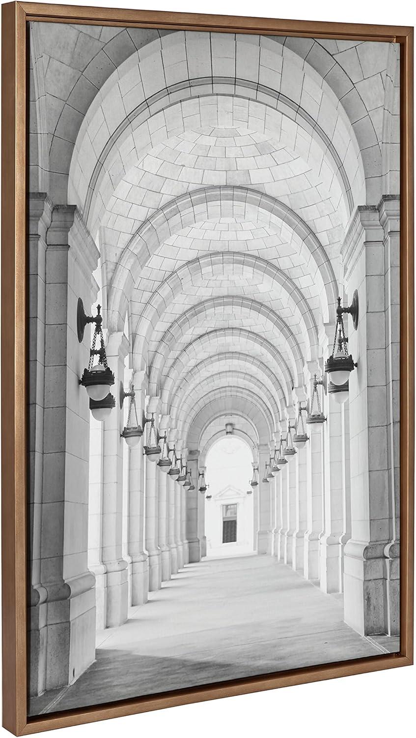 Kate and Laurel Sylvie Union Station Framed Canvas by Golie