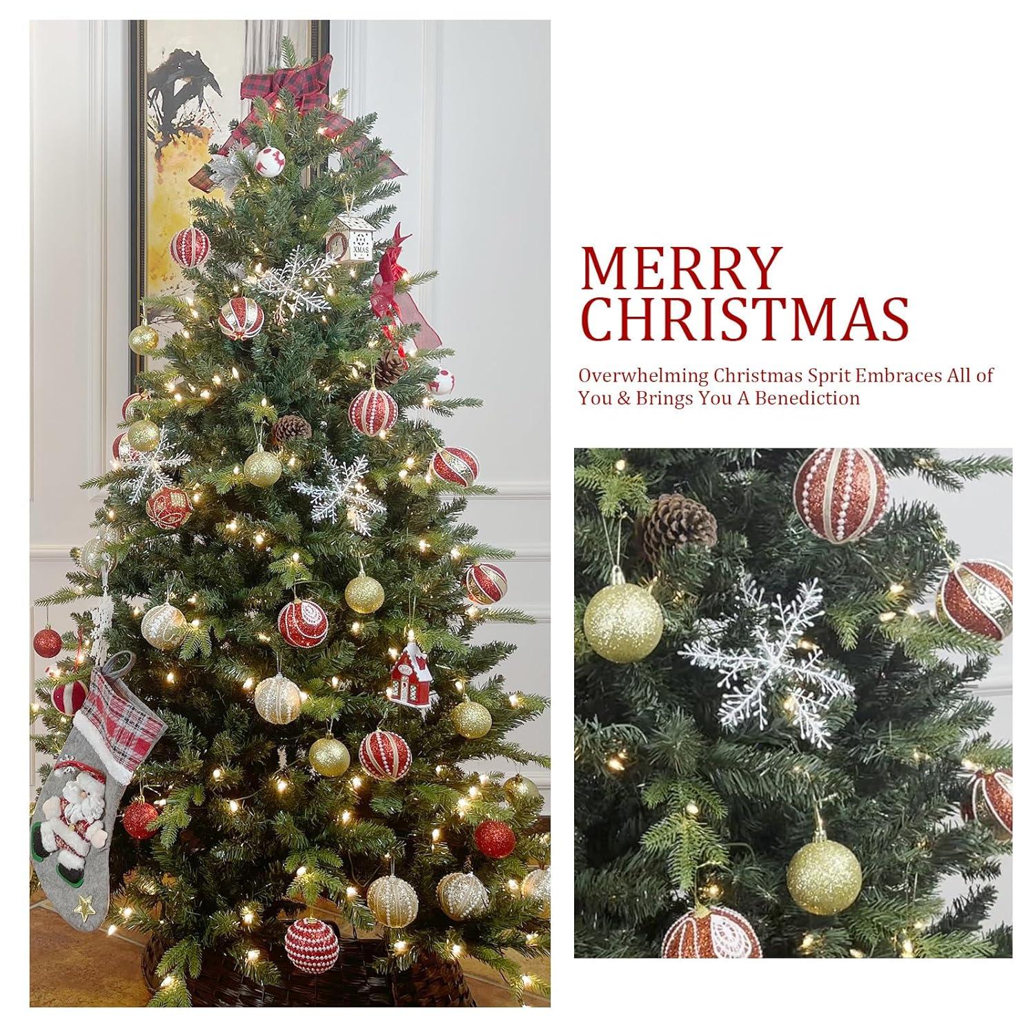 Bringstar 5FT Unlit Artificial Christmas Tree, Green Xmas Tree with 308 Tips and Folding Metal Stand, for Indoor Holiday Decoration