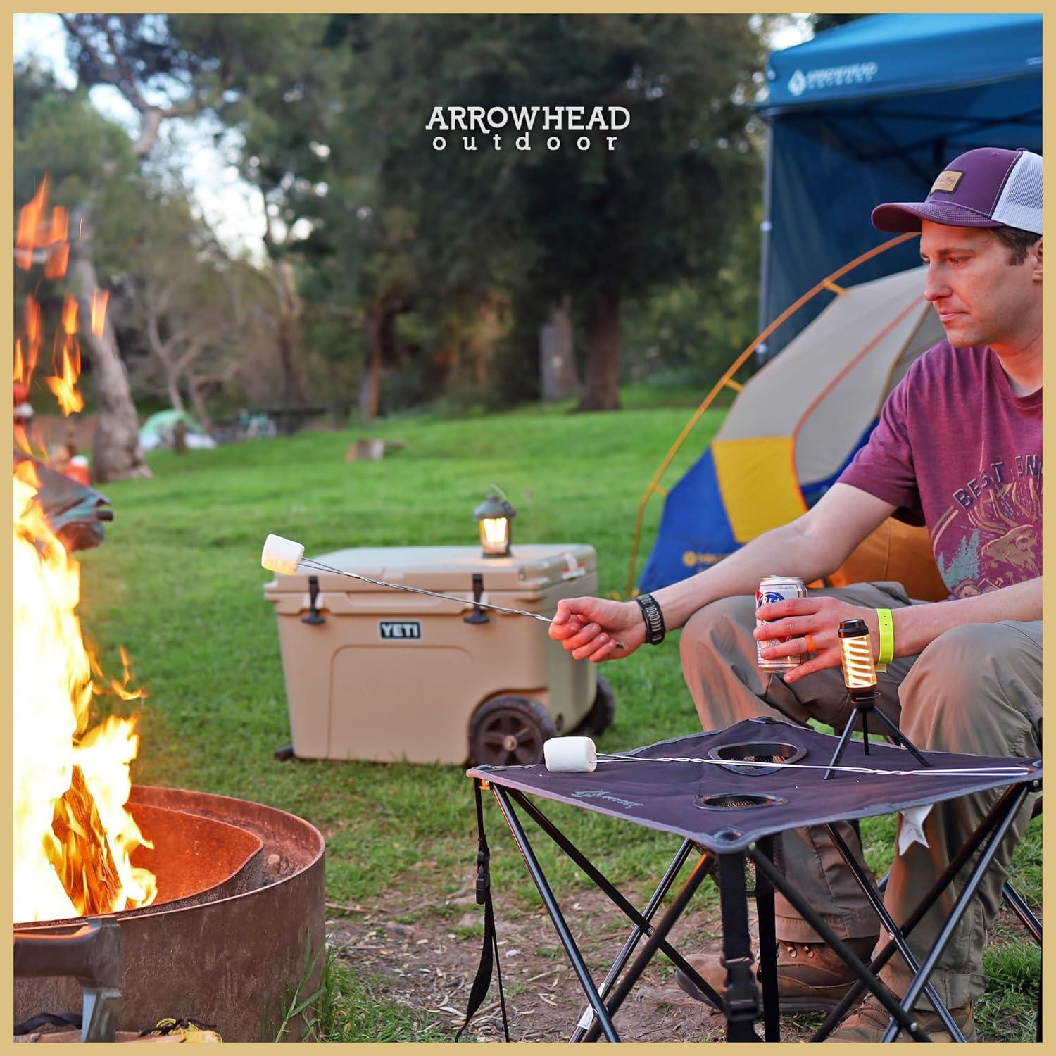 ARROWHEAD Outdoor Square Fabric Outdoor Folding Camping Table