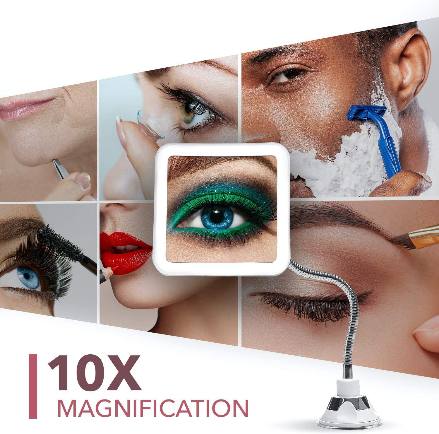 Modern Lighted Magnifying Makeup Mirror